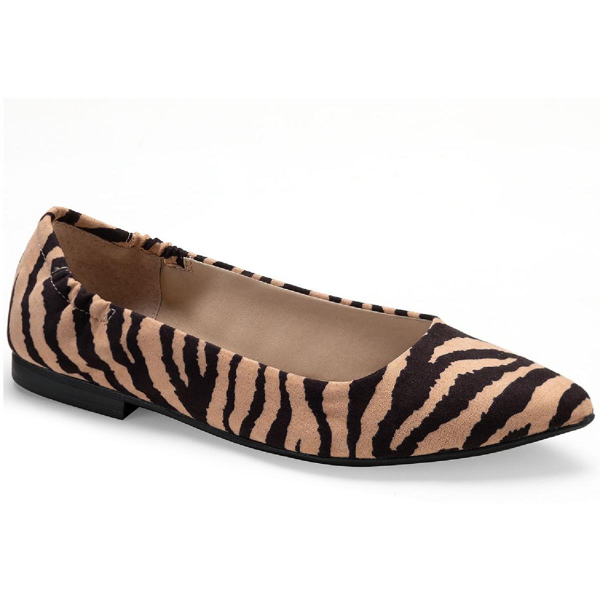 Jilly Leather Slip On Pointy-Toe Flats