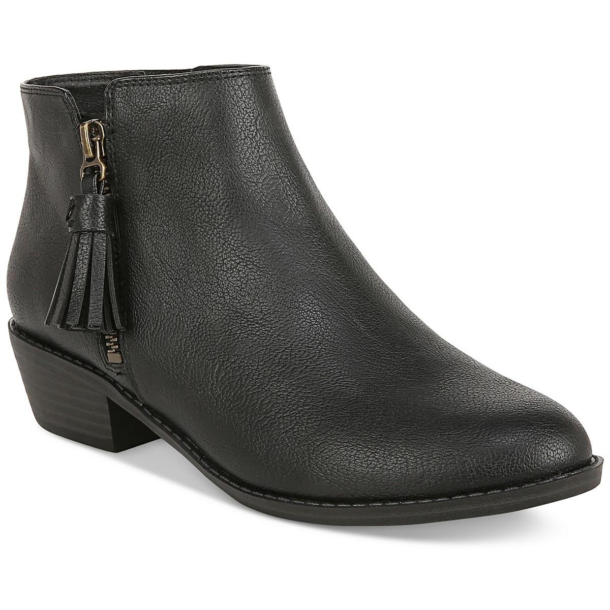 Val Western Block Heel Stacked Heel Ankle Boots