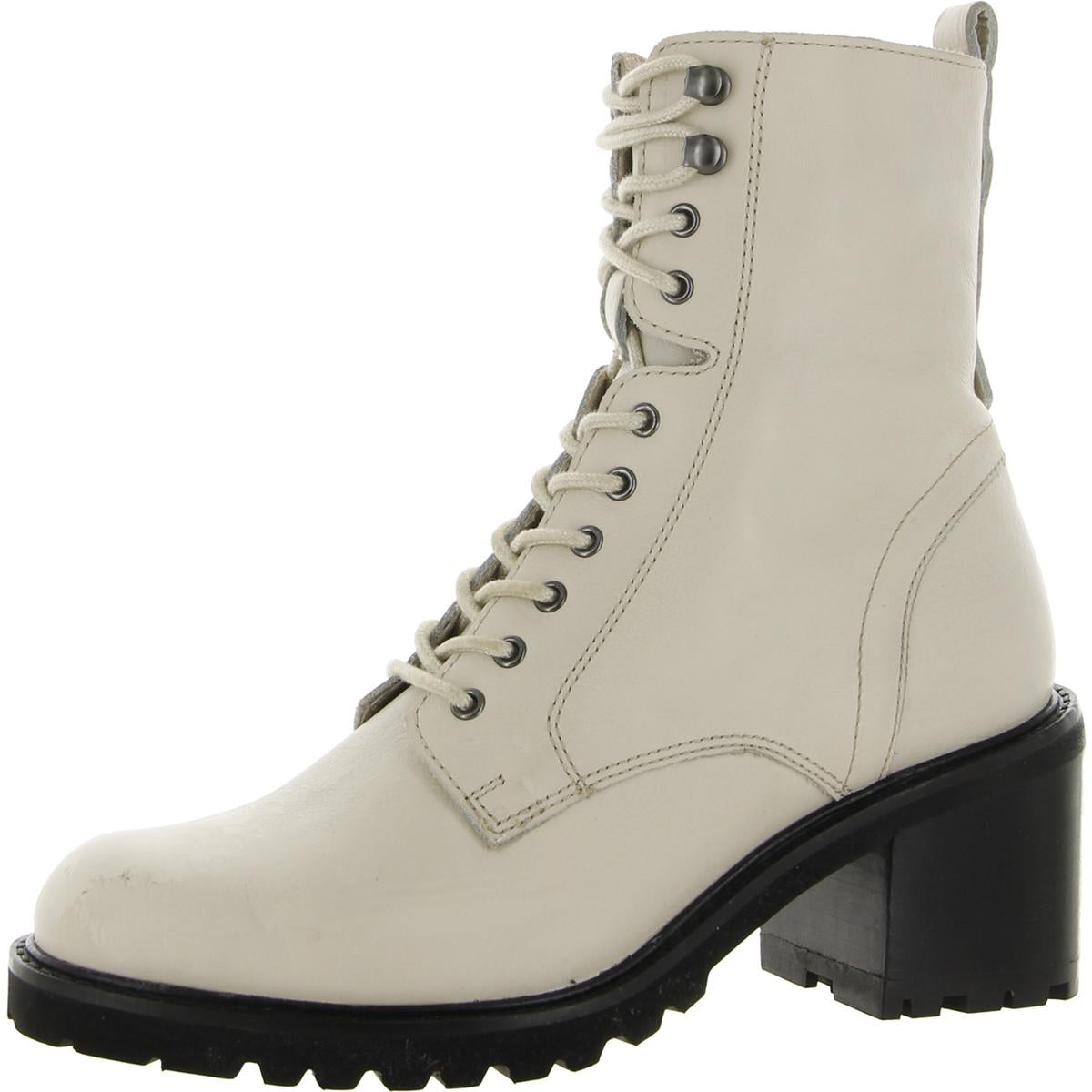 Irresistible Leather Lace-Up Combat Boots