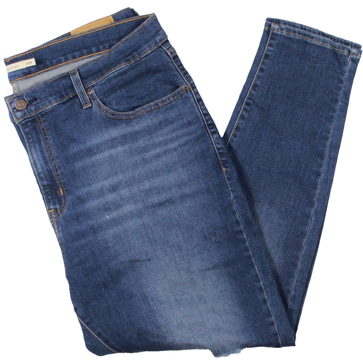 Plus 721 High Rise Skinny Distressed High Rise Skinny Pants