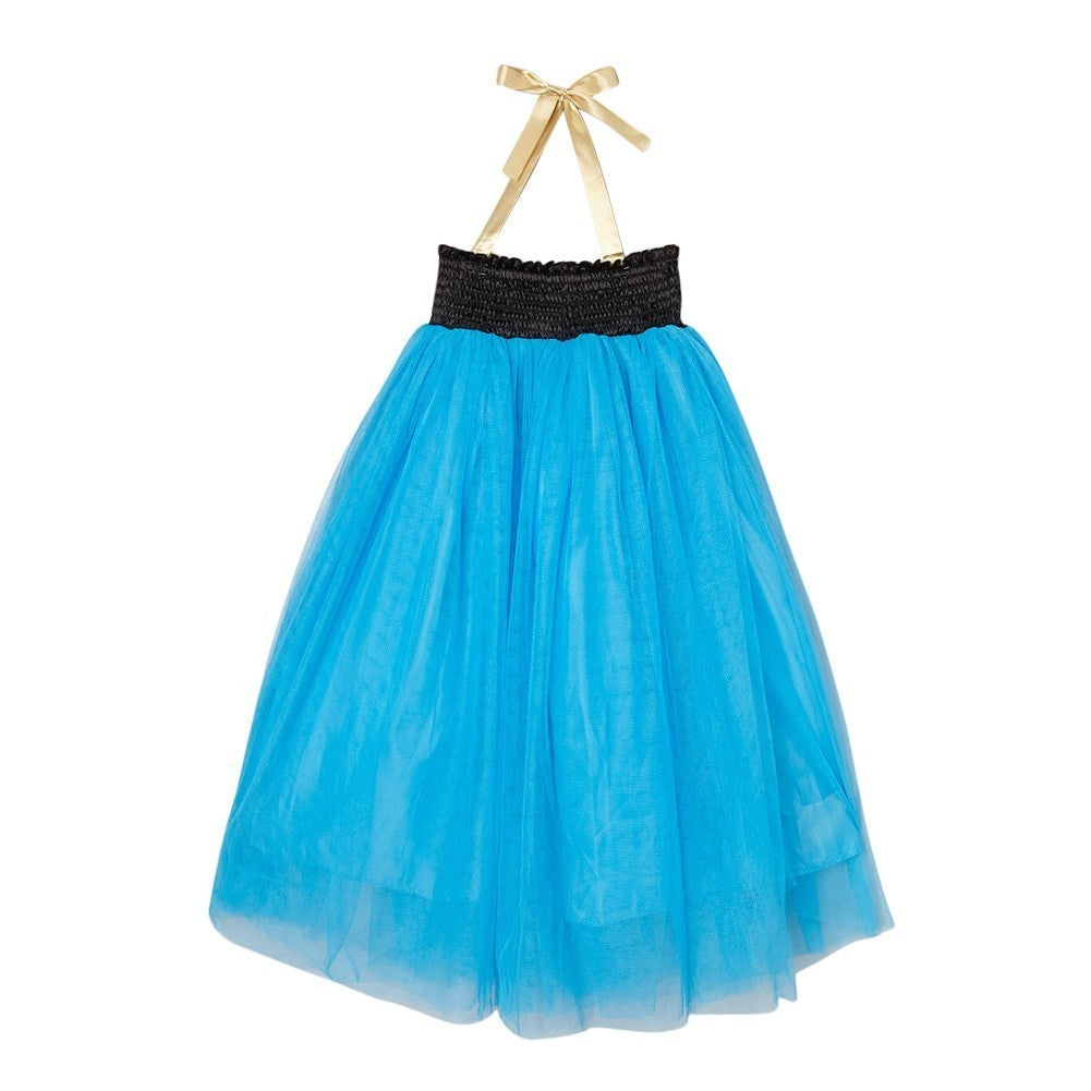 Girls Blue Black Sleeveless Tulle Princess Halloween Dress 12M-10