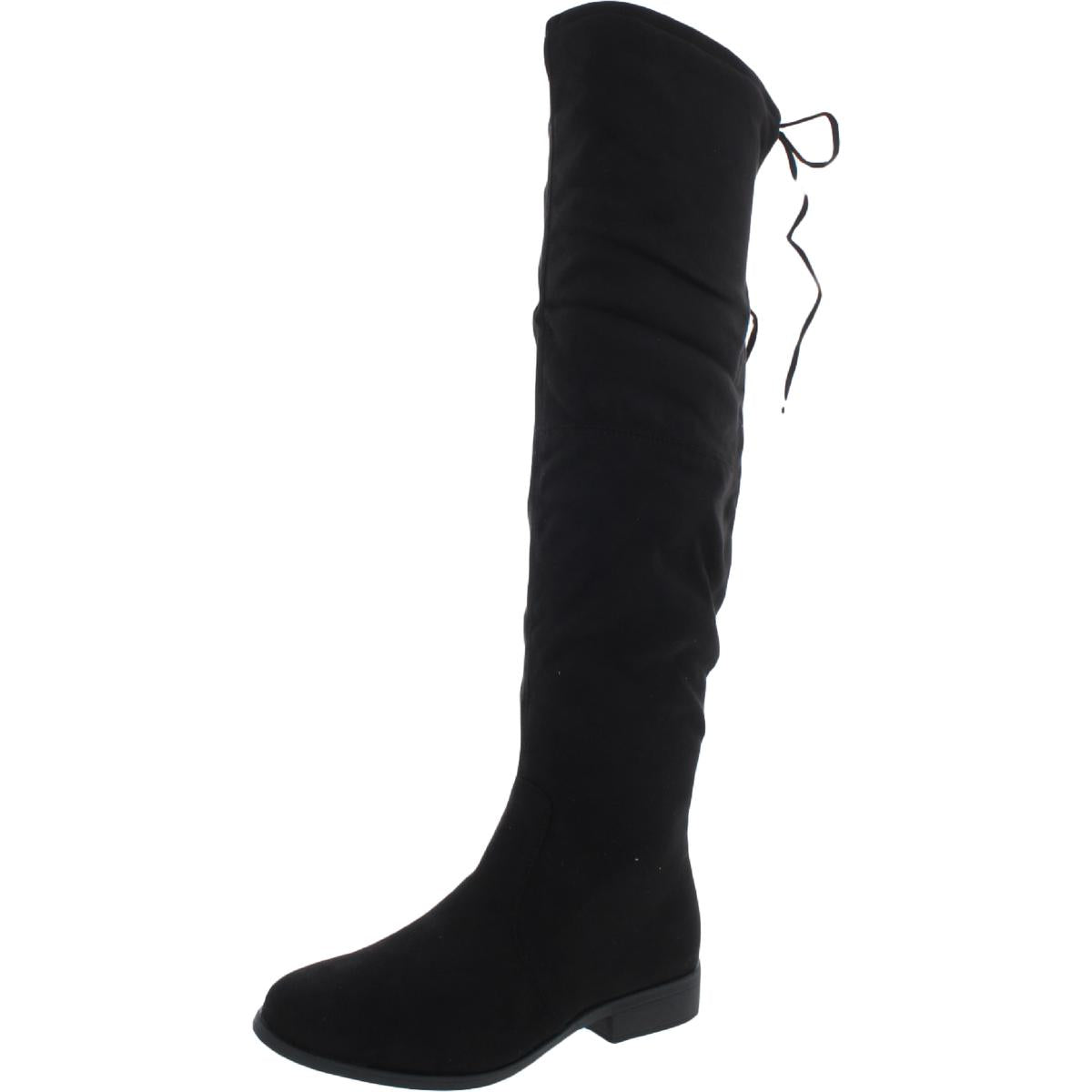 Faux Suede Tall Thigh-High Boots