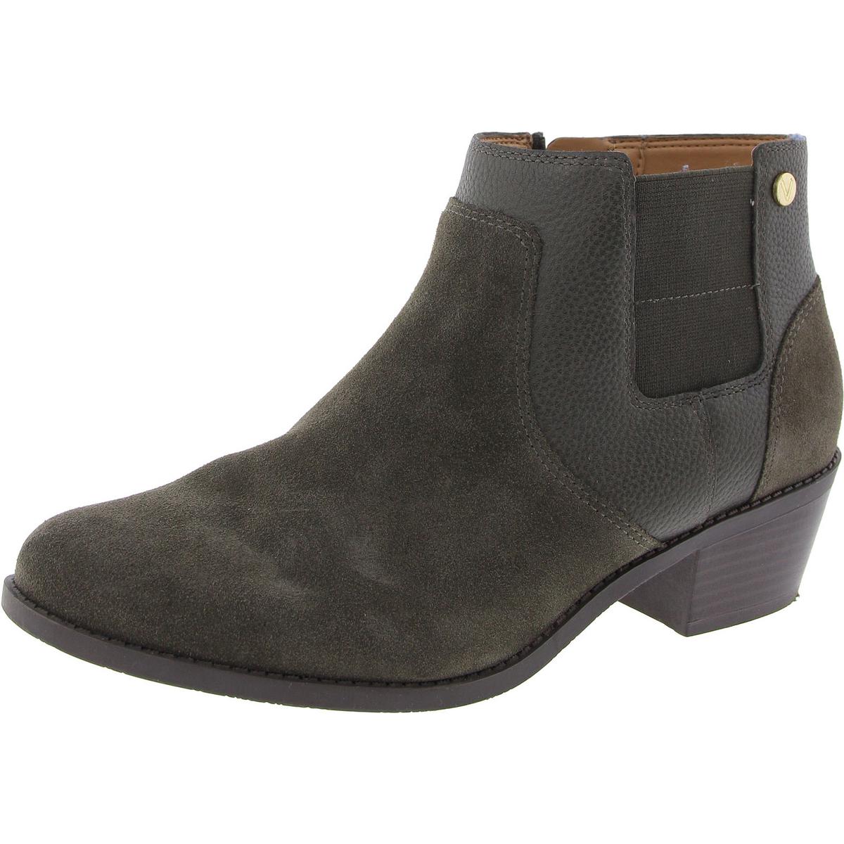 Finn Zipper Block Heel Ankle Boots