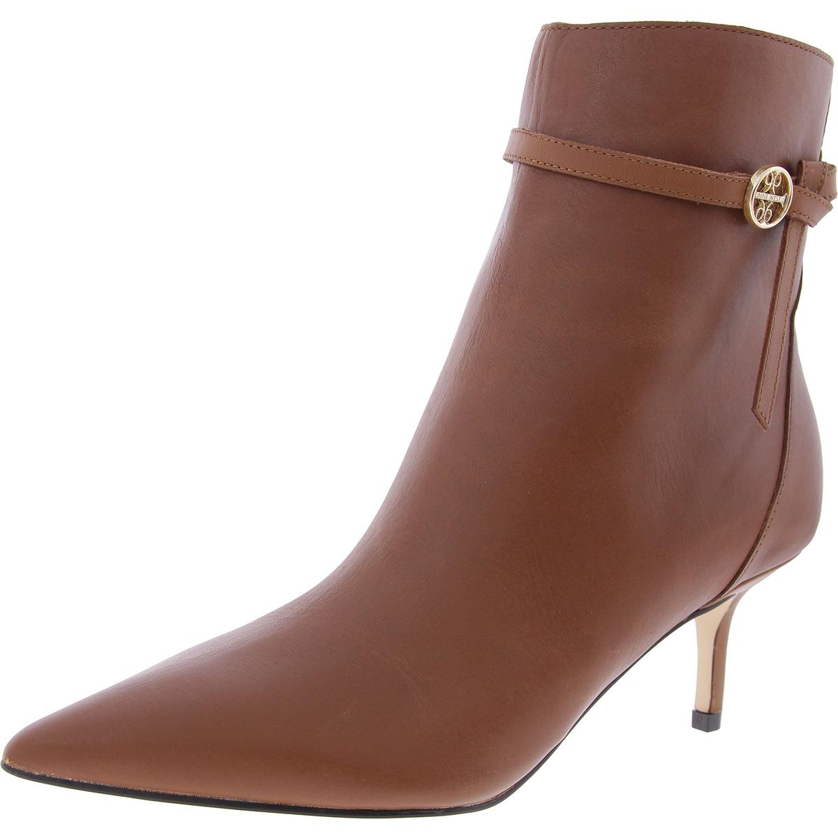 WNANSELL Zipper Faux Leather Booties