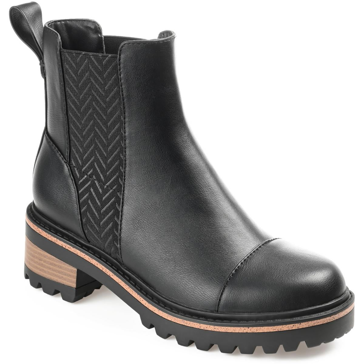 Mirette Faux Leather Ankle Booties