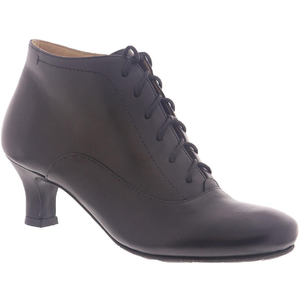 Sam Leather Heels Lace-Up Boot