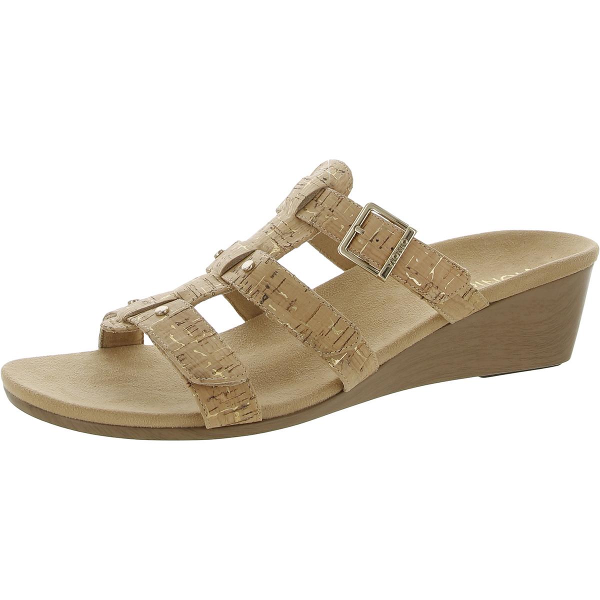 381 Radia Open Toe Slip On Wedge Sandals