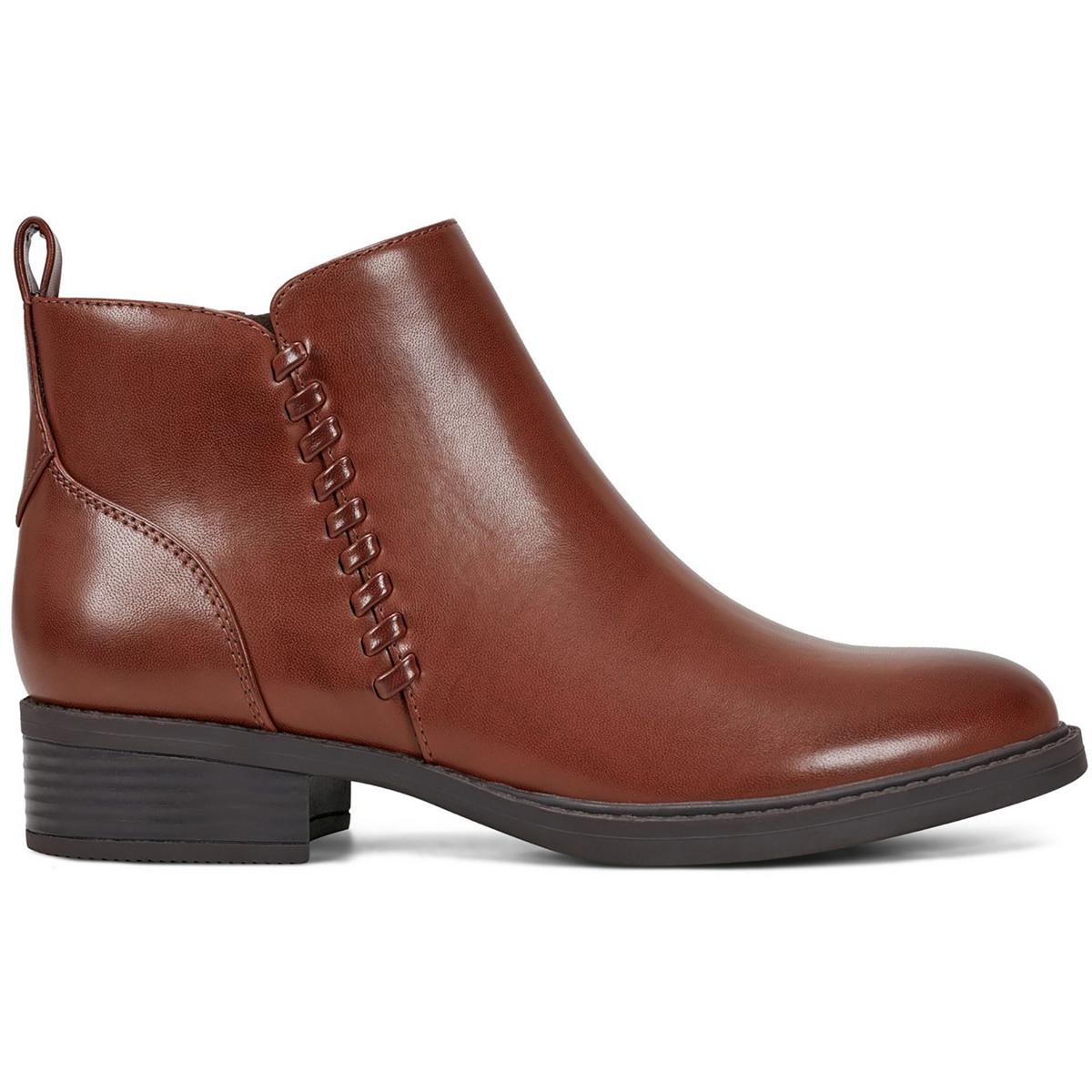 Lorand 3 Faux Leather Zipper Booties