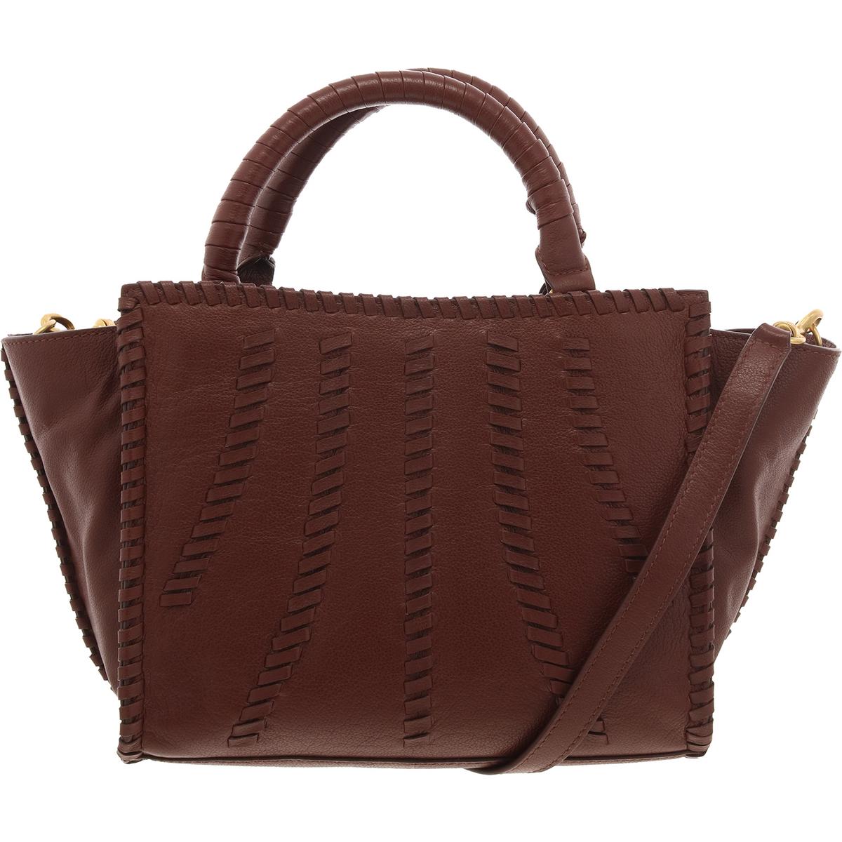 Nakia Pebbled Leather Satchel Handbag