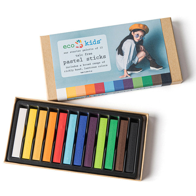 Pastel Sticks – Talc-Free Oil Pastels – 12 Vibrant Colors