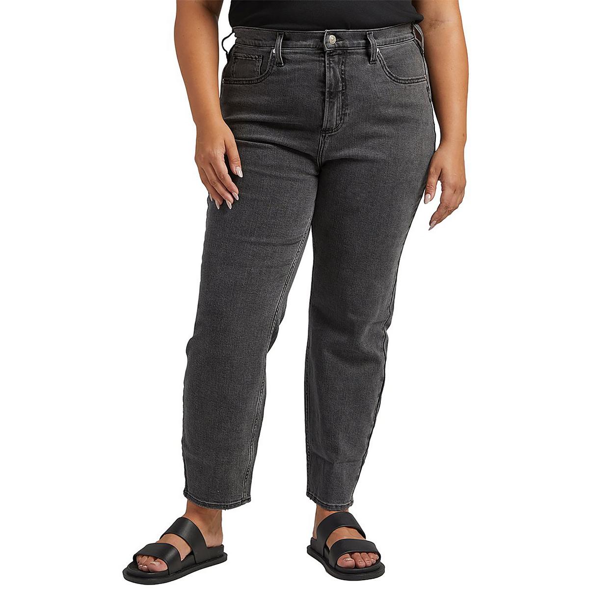 Plus Highly Desirable High Rise Slim Straight Leg Jeans