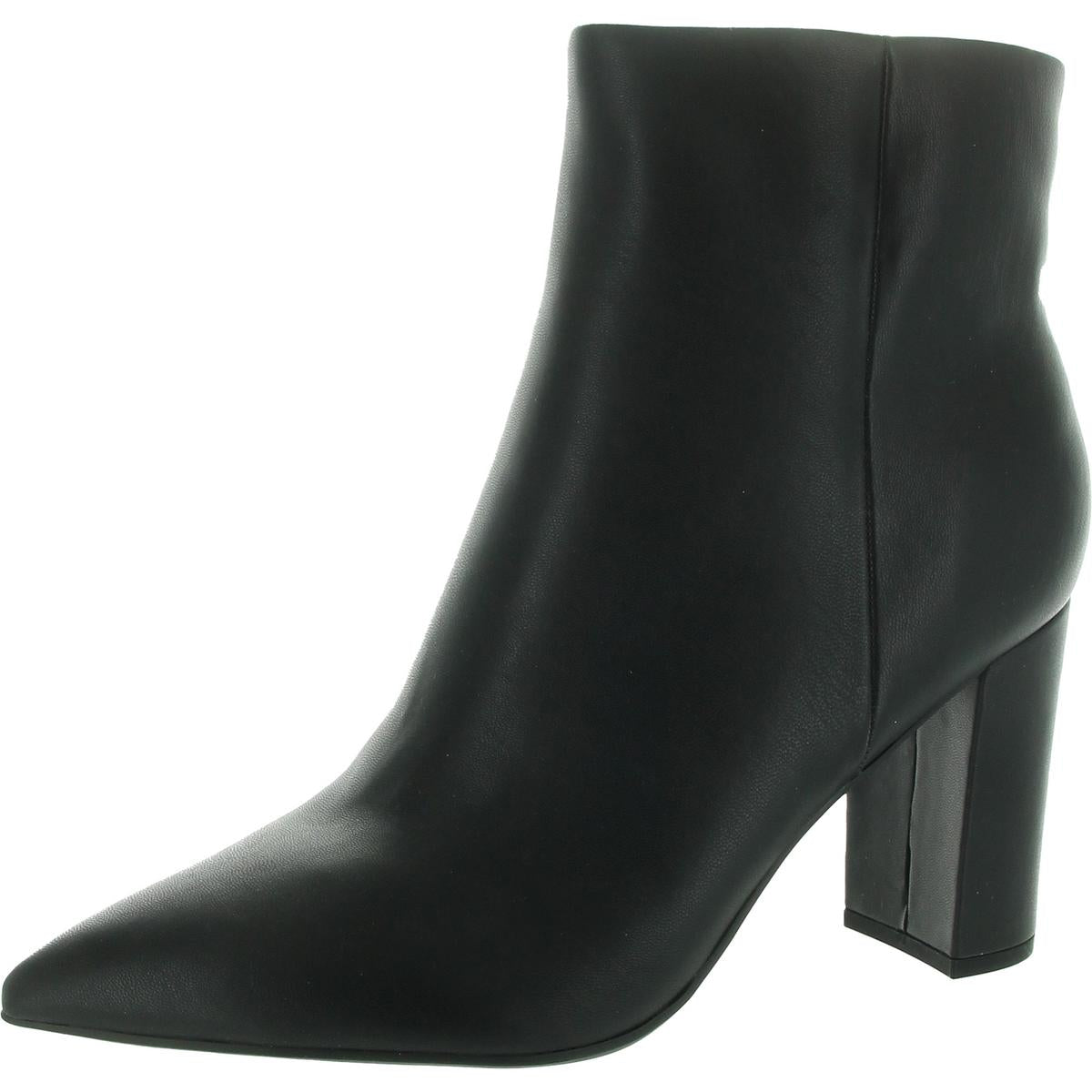 Granita Zipper Faux Leather Ankle Boots