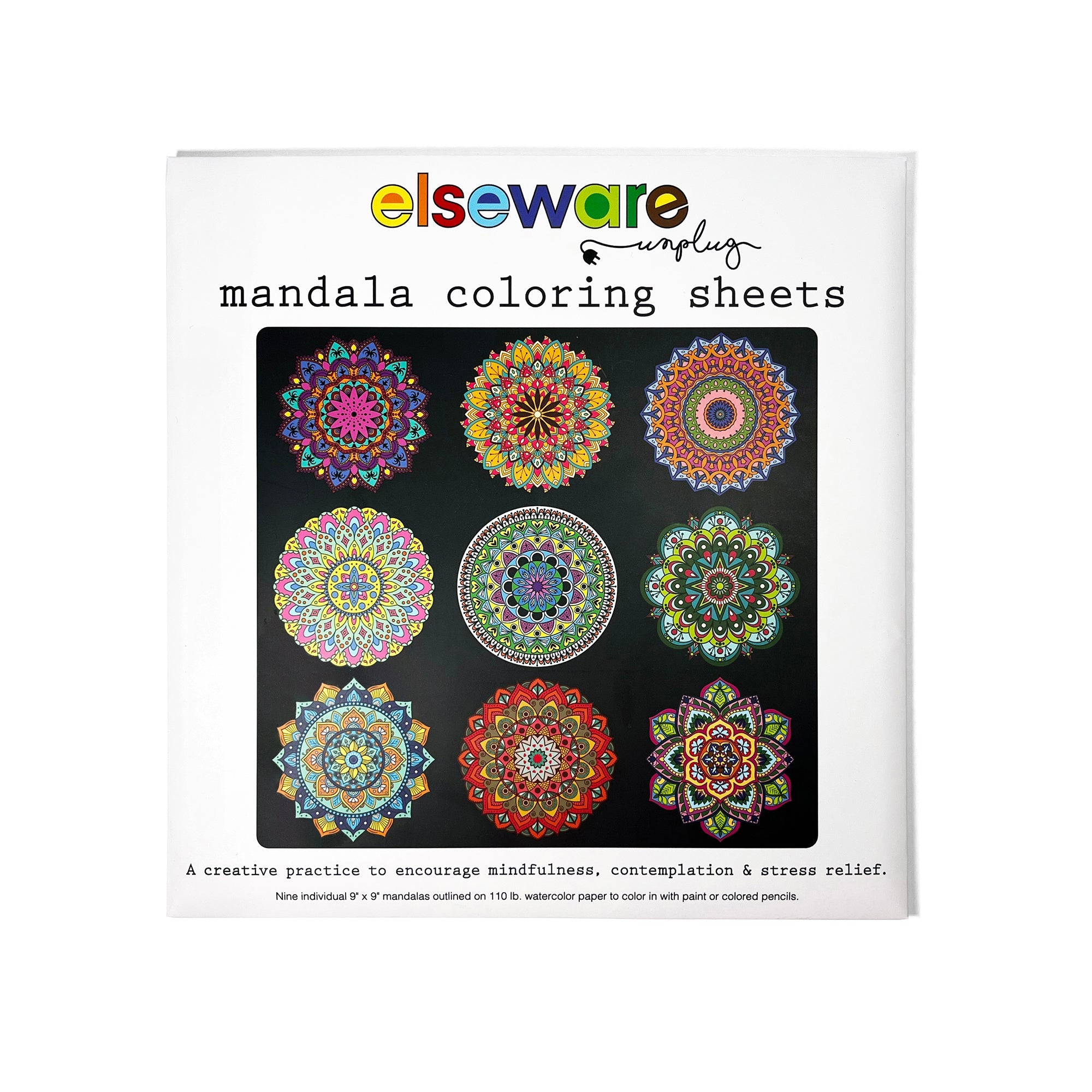 Mandala Coloring Sheets – Deluxe 110lb Paper