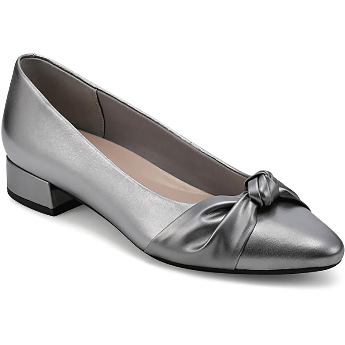 Caster Knot-Front Pointed Toe Pumps