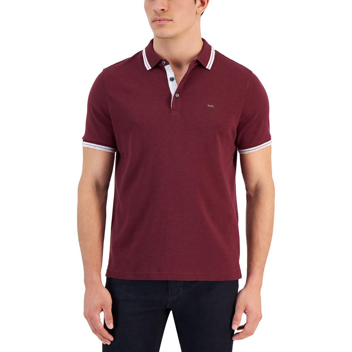 Greenwich Cotton Striped Trim Polo