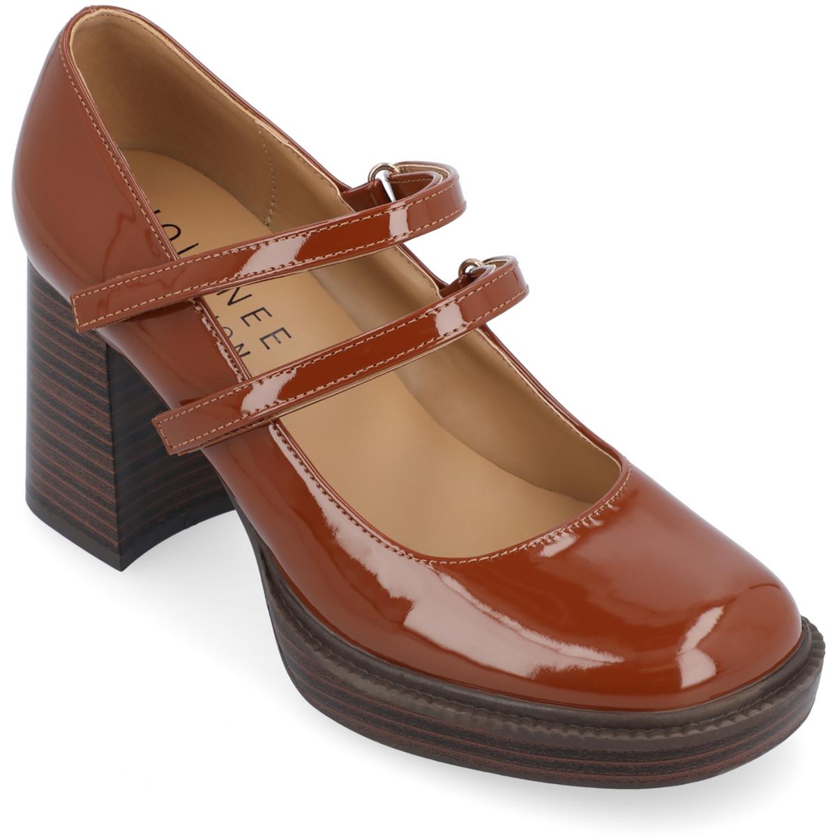 Shasta Adjustable Patent Mary Jane Heels