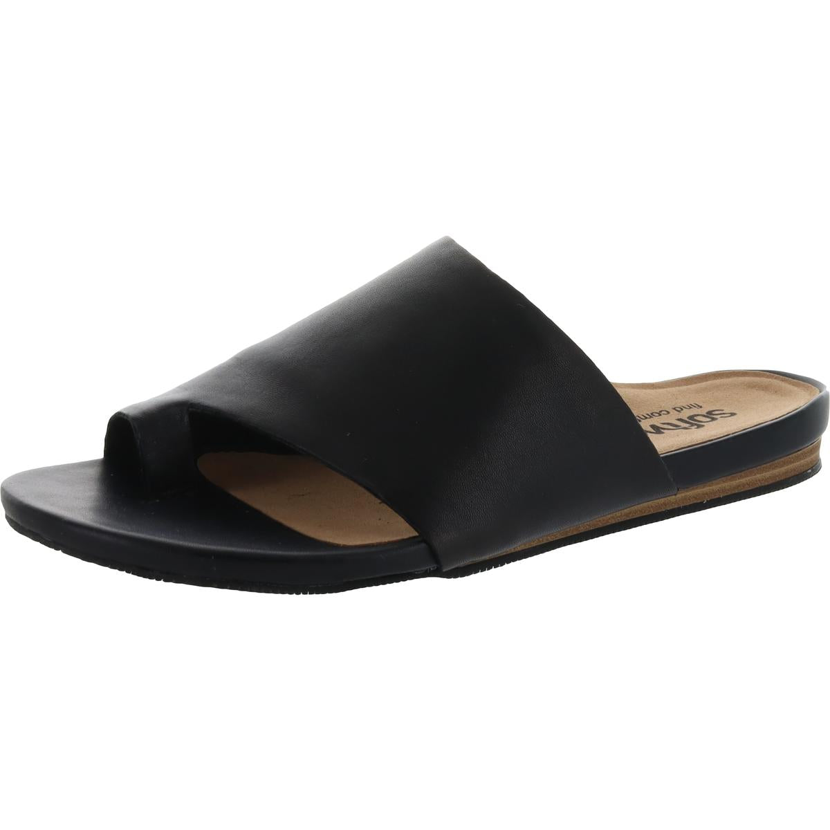 Corsica Leather Slip On Thong Sandals