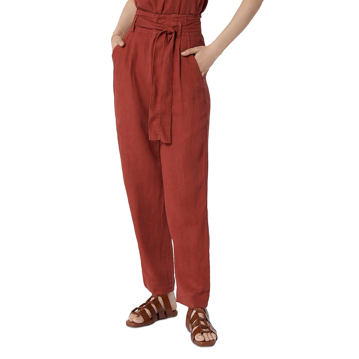 Linen Belted Trouser Pants
