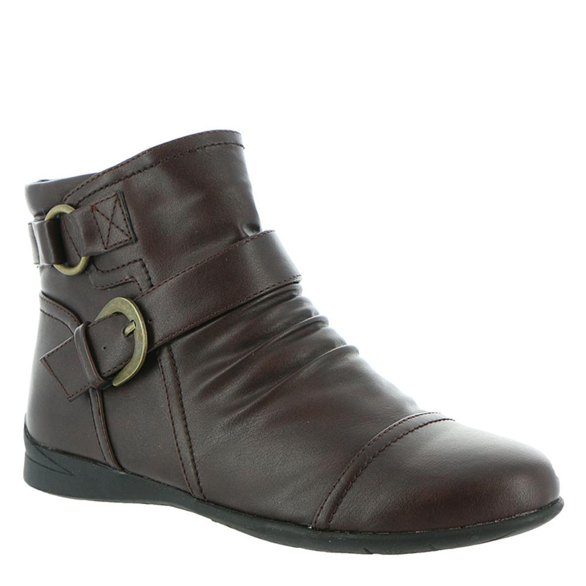 Mandy Faux Leather Flats Ankle Boots