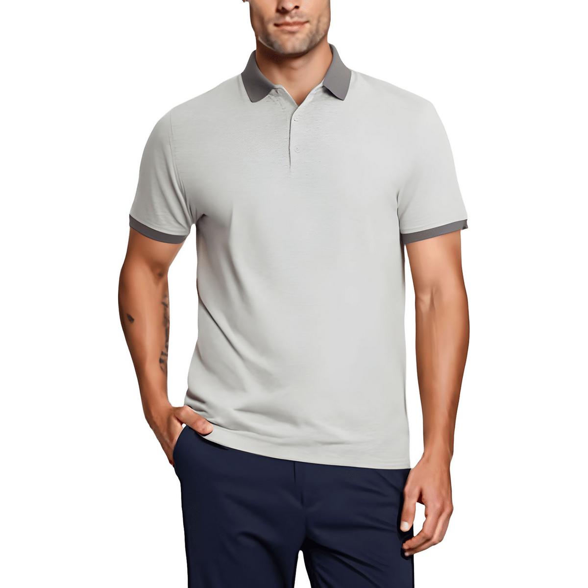 Heathered Cotton Polo