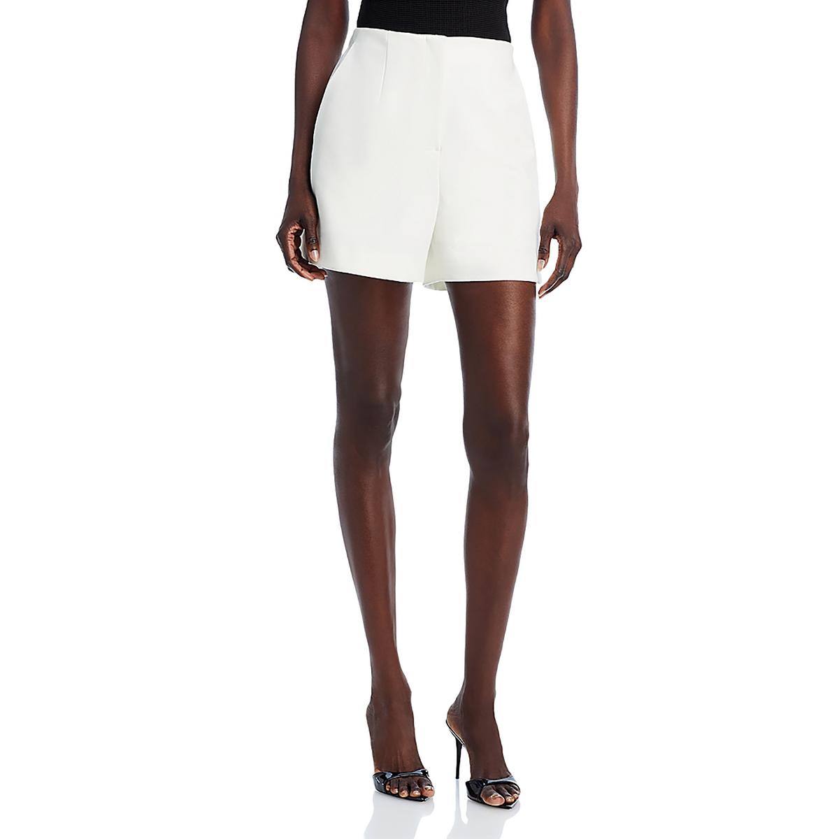 Elastic Faux Pockets Casual Shorts