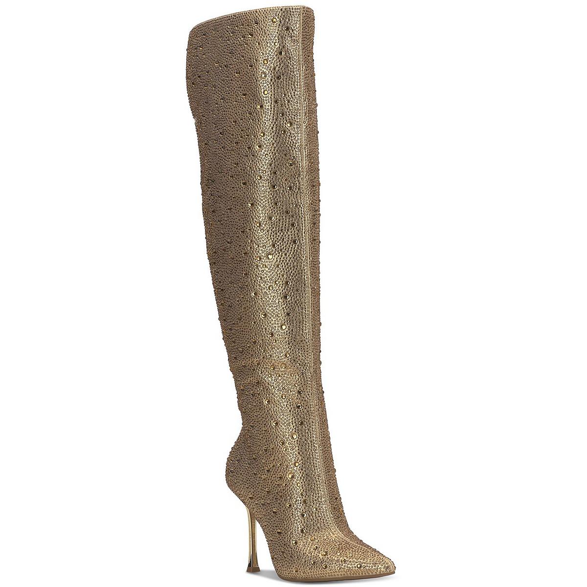 Saveria 5 Rhinestone Tall Over-The-Knee Boots