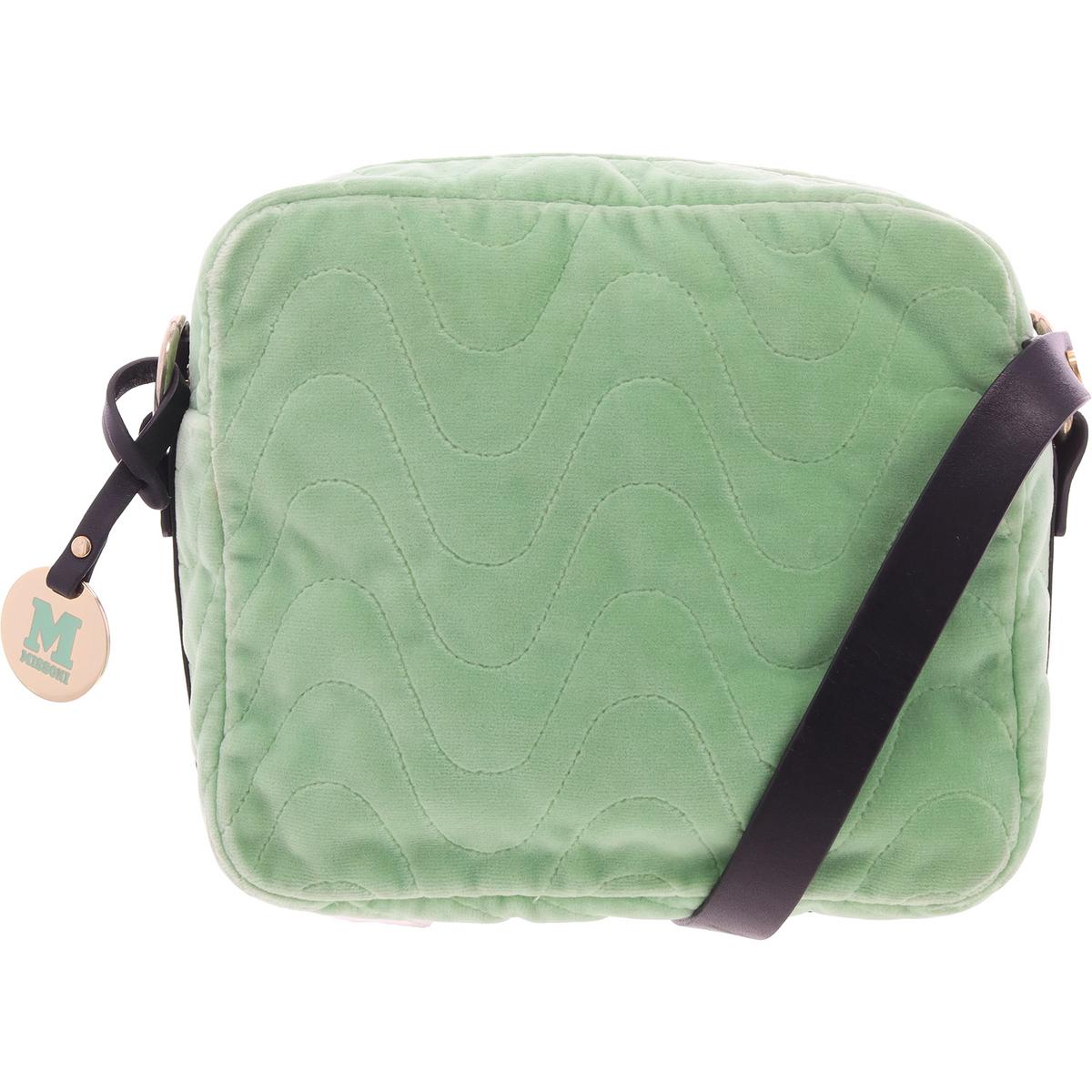 Quilted Velour Shoulder Handbag