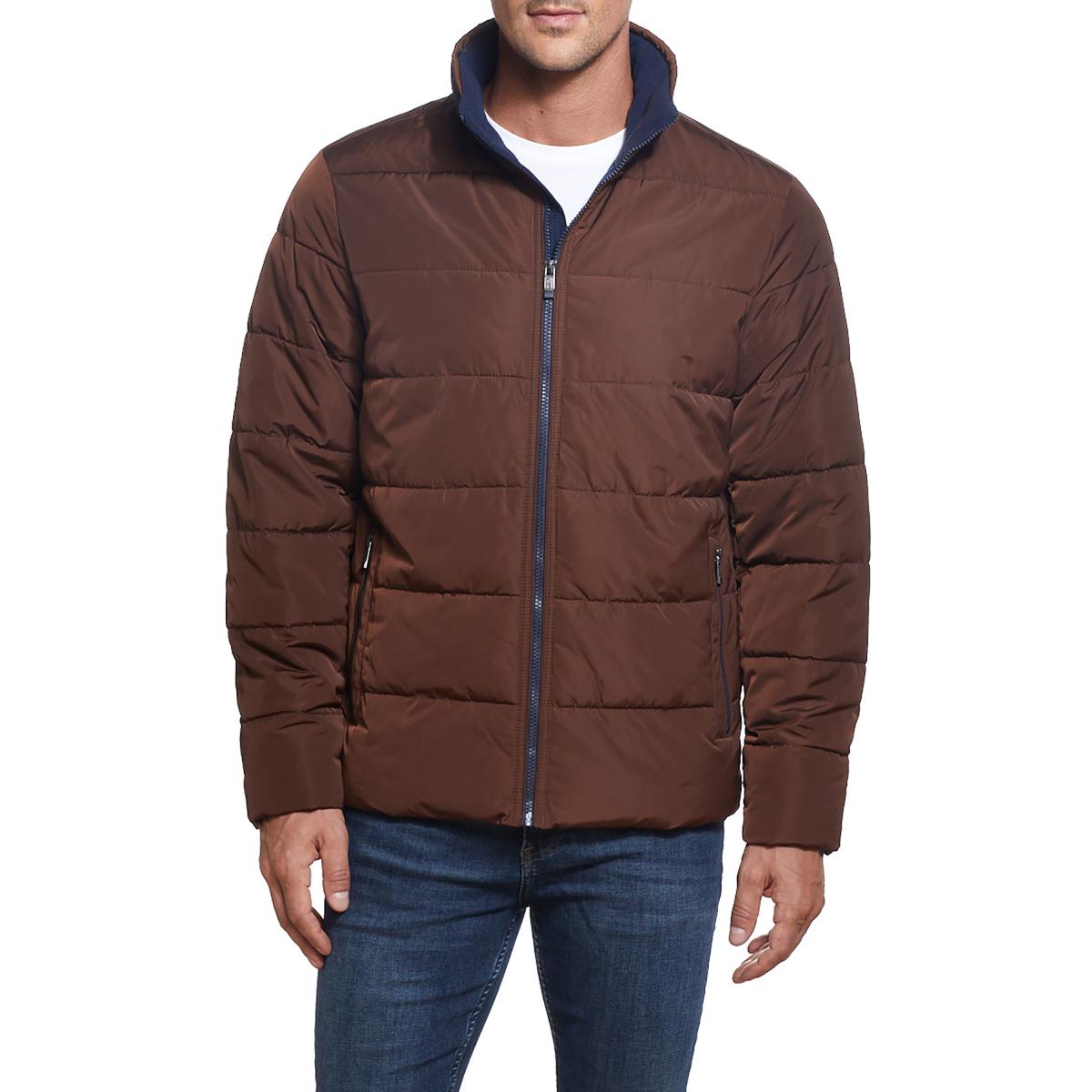 Lightweight Quilted Puffer Jacket with Fleece Lined Collar
