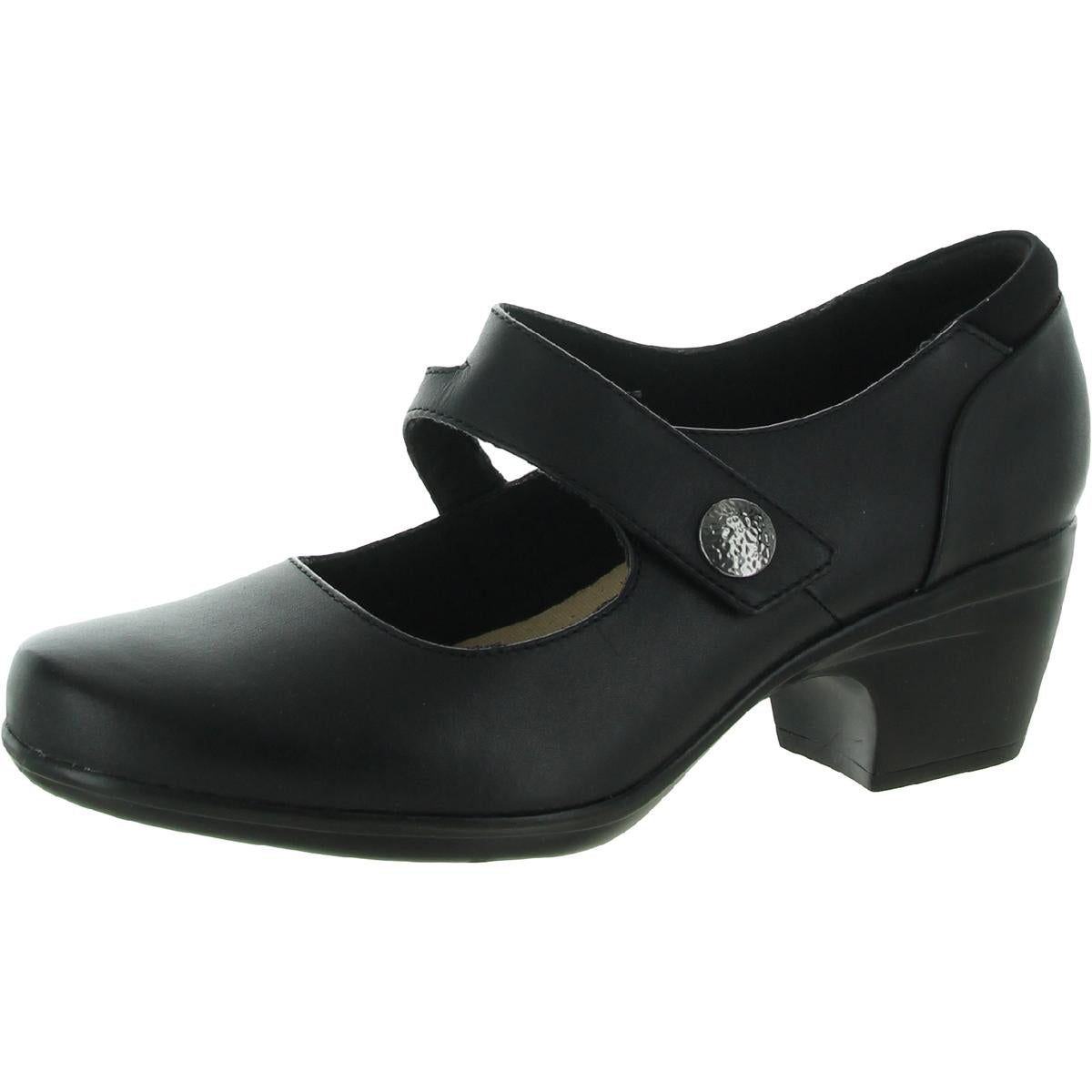 Emily Reaya Leather Dressy Mary Jane Heels