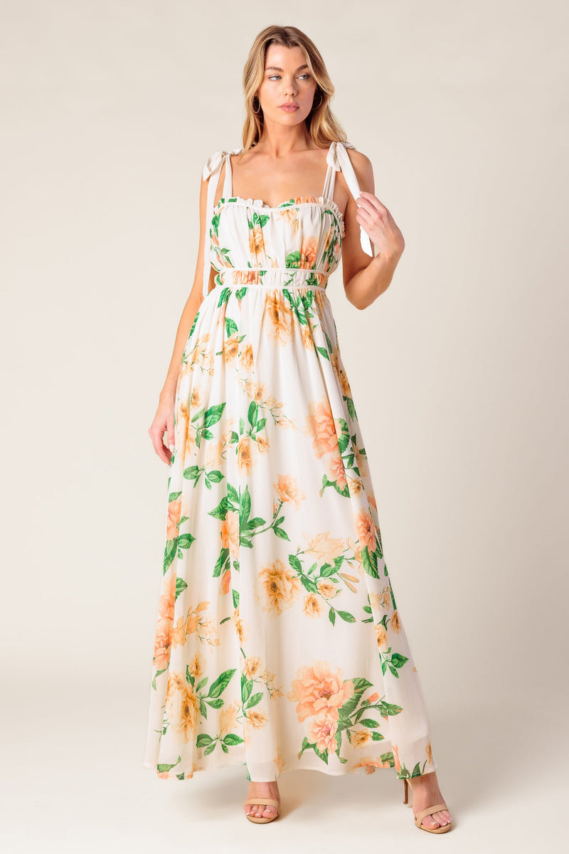 A PERFECT MATCH WOVEN MAXI DRESS