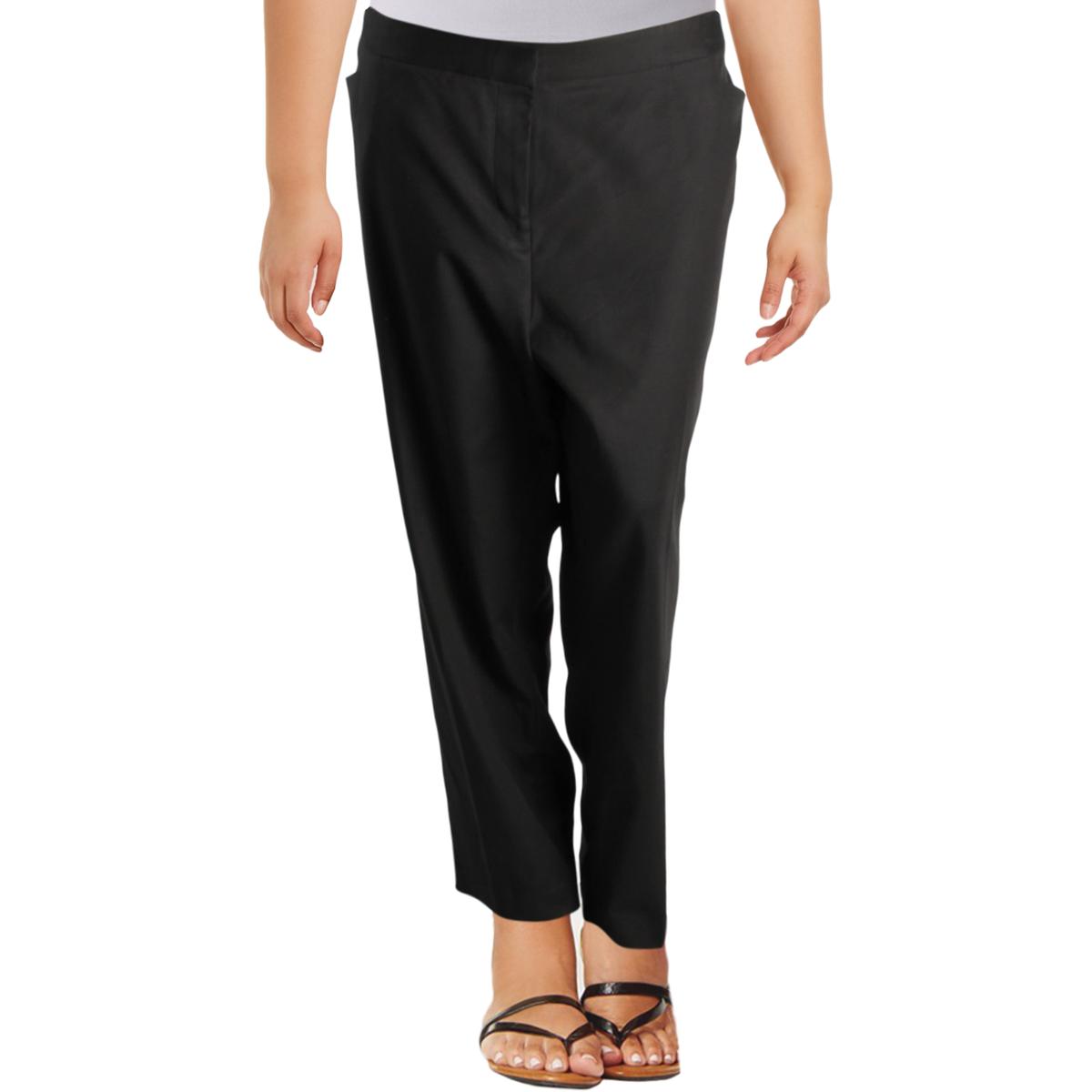 Plus High Rise Stretch Ankle Pants