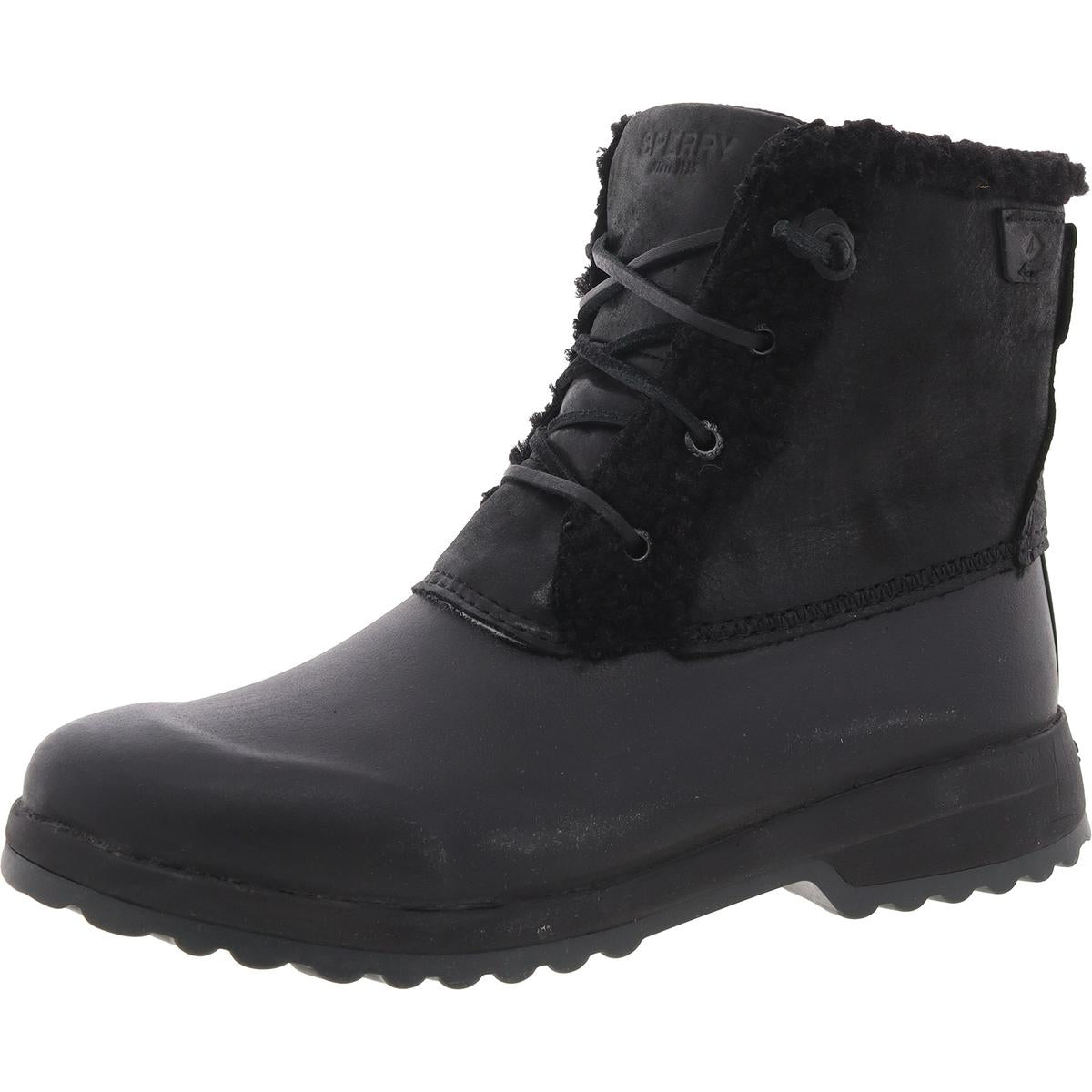 Zipper Faux Fur Shearling Boots