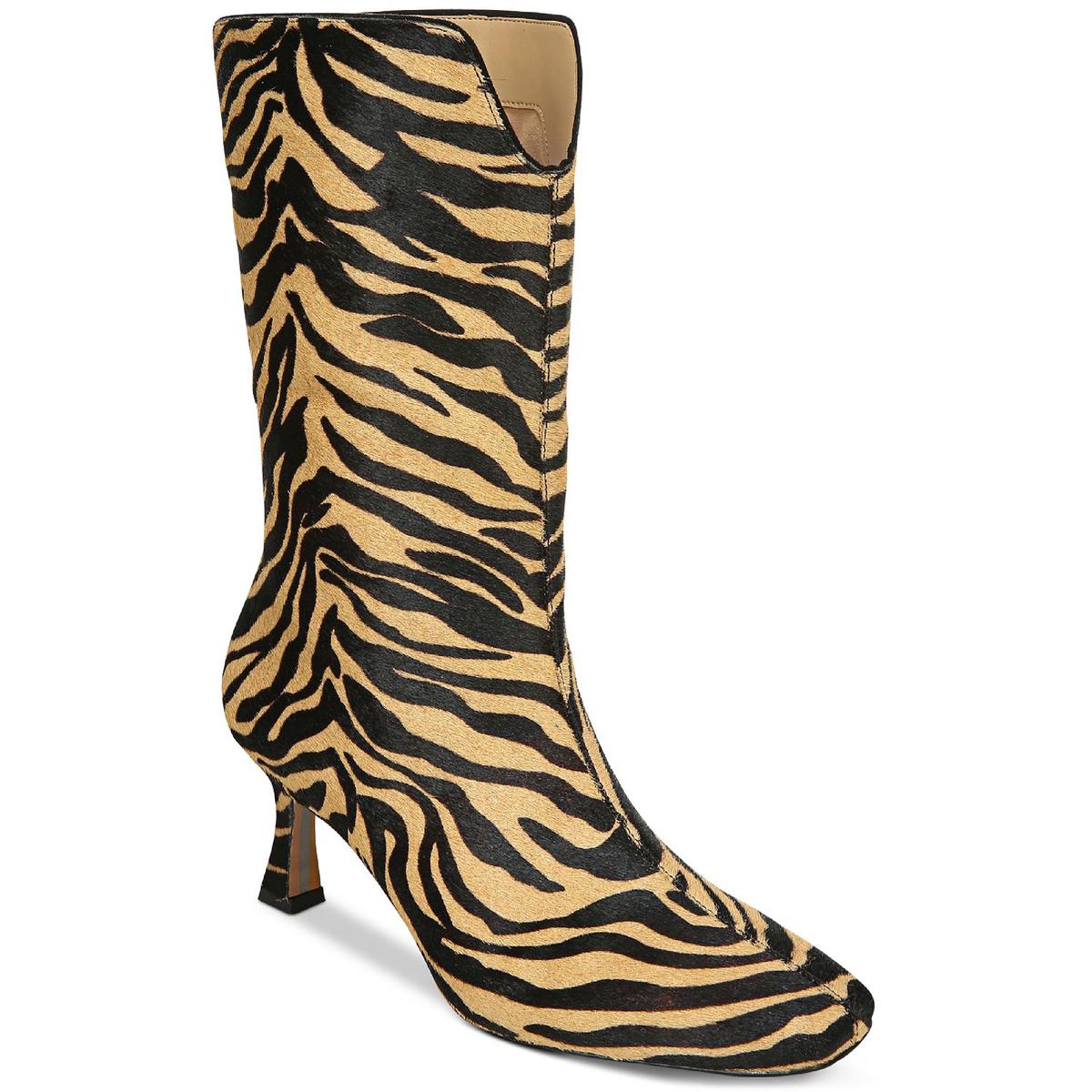 Lolita Padded Insole Square Toe Mid-Calf Boots