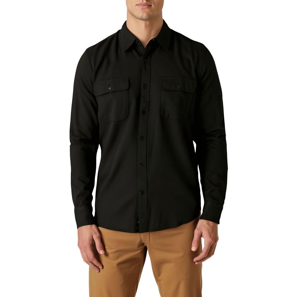 Pocket Cotton Button-Down Shirt