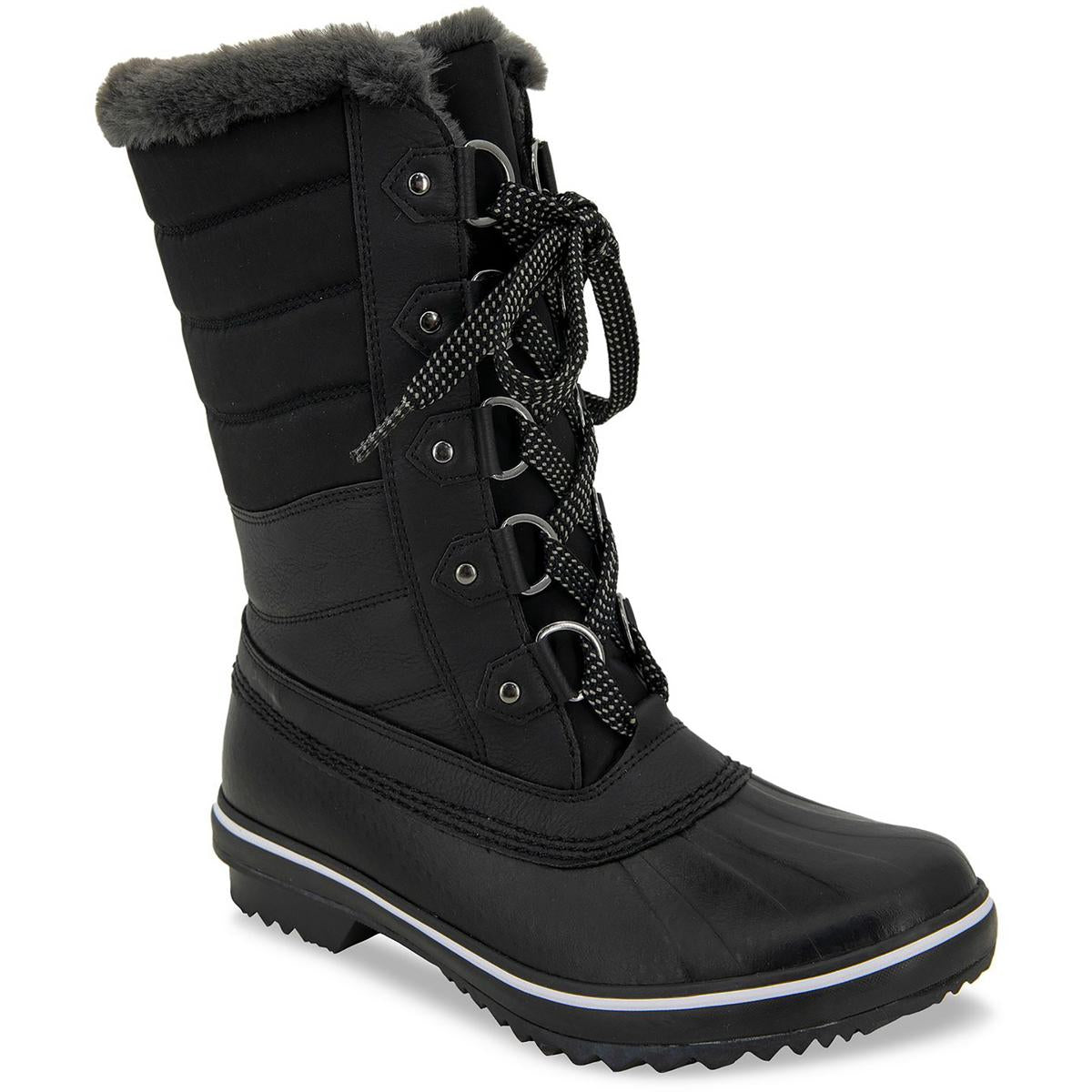 Siberia Leather Tie Winter & Snow Boots