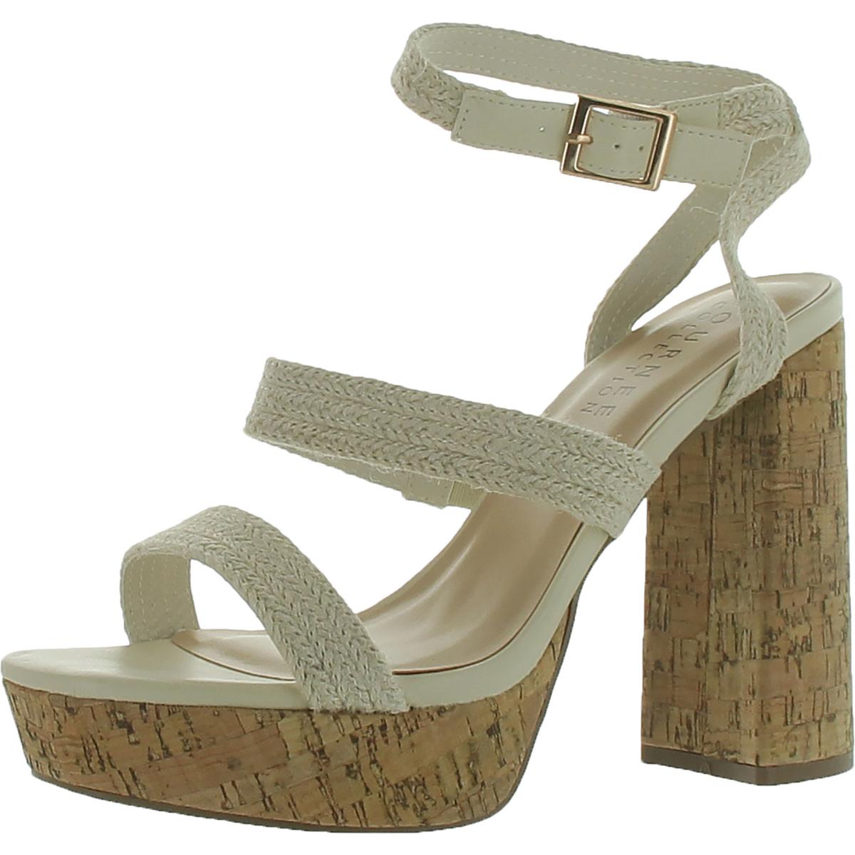 Strappy Open Toe Block Heel