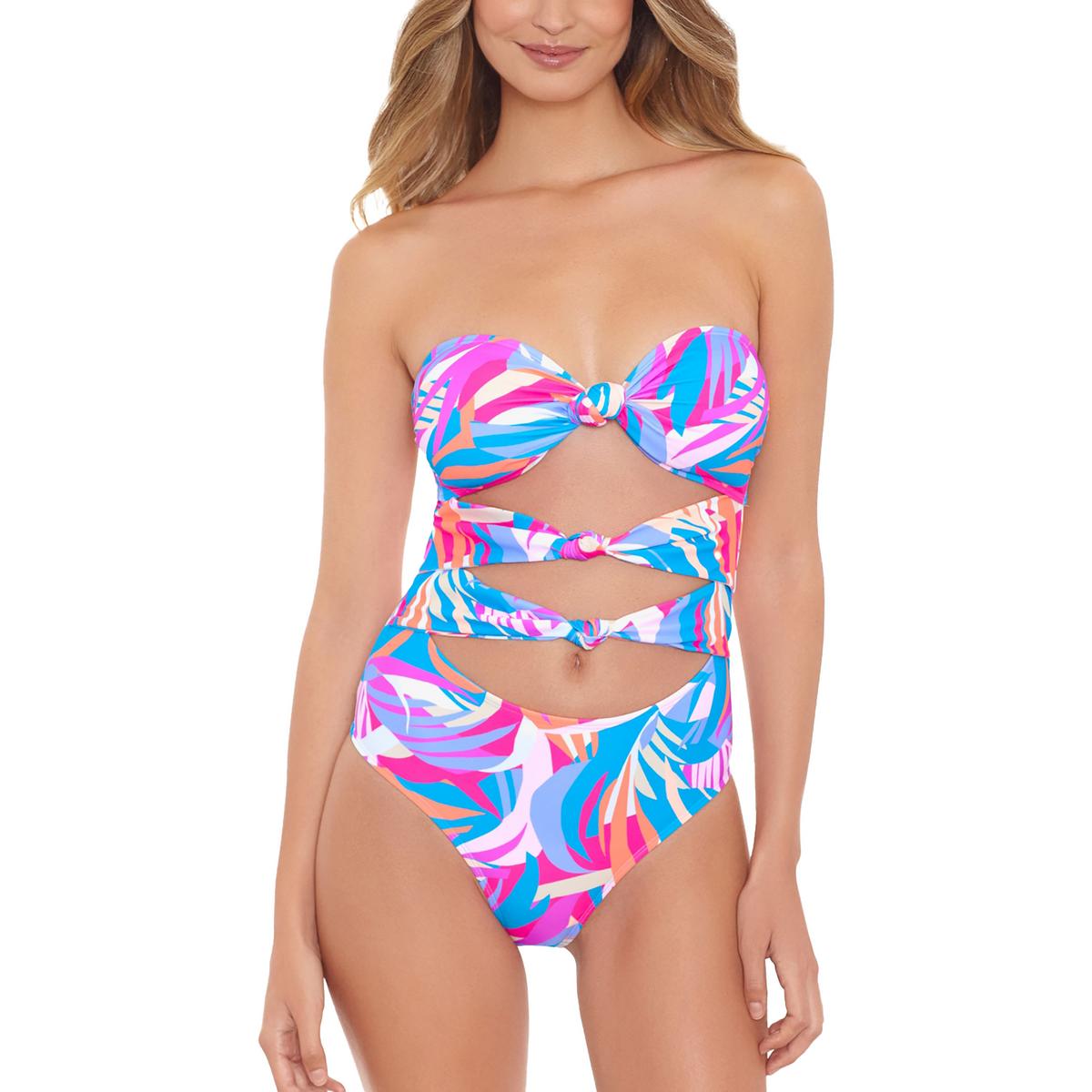 Printed Knott One-Piece Swimsuit