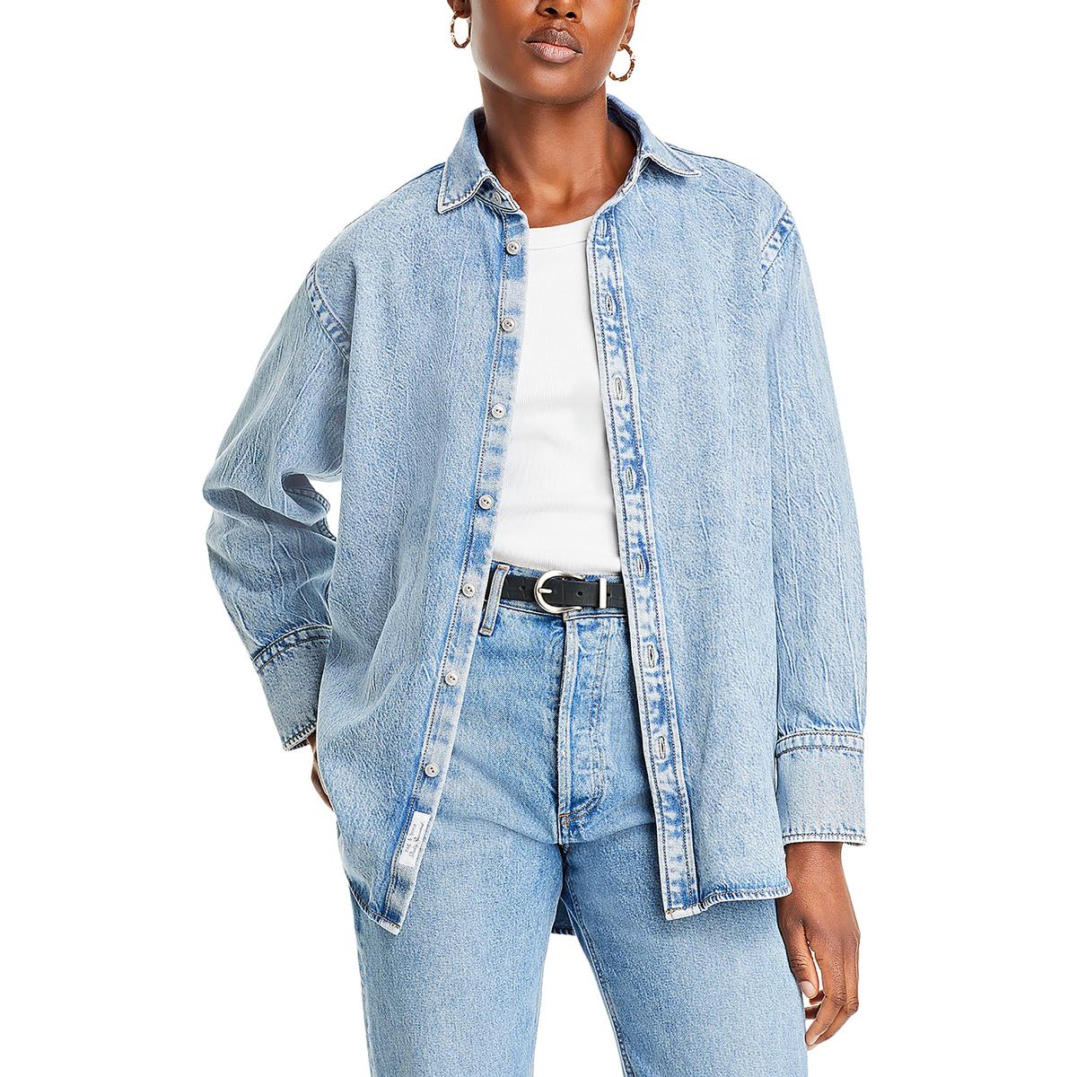 Diana Collar Button Up Denim Jacket