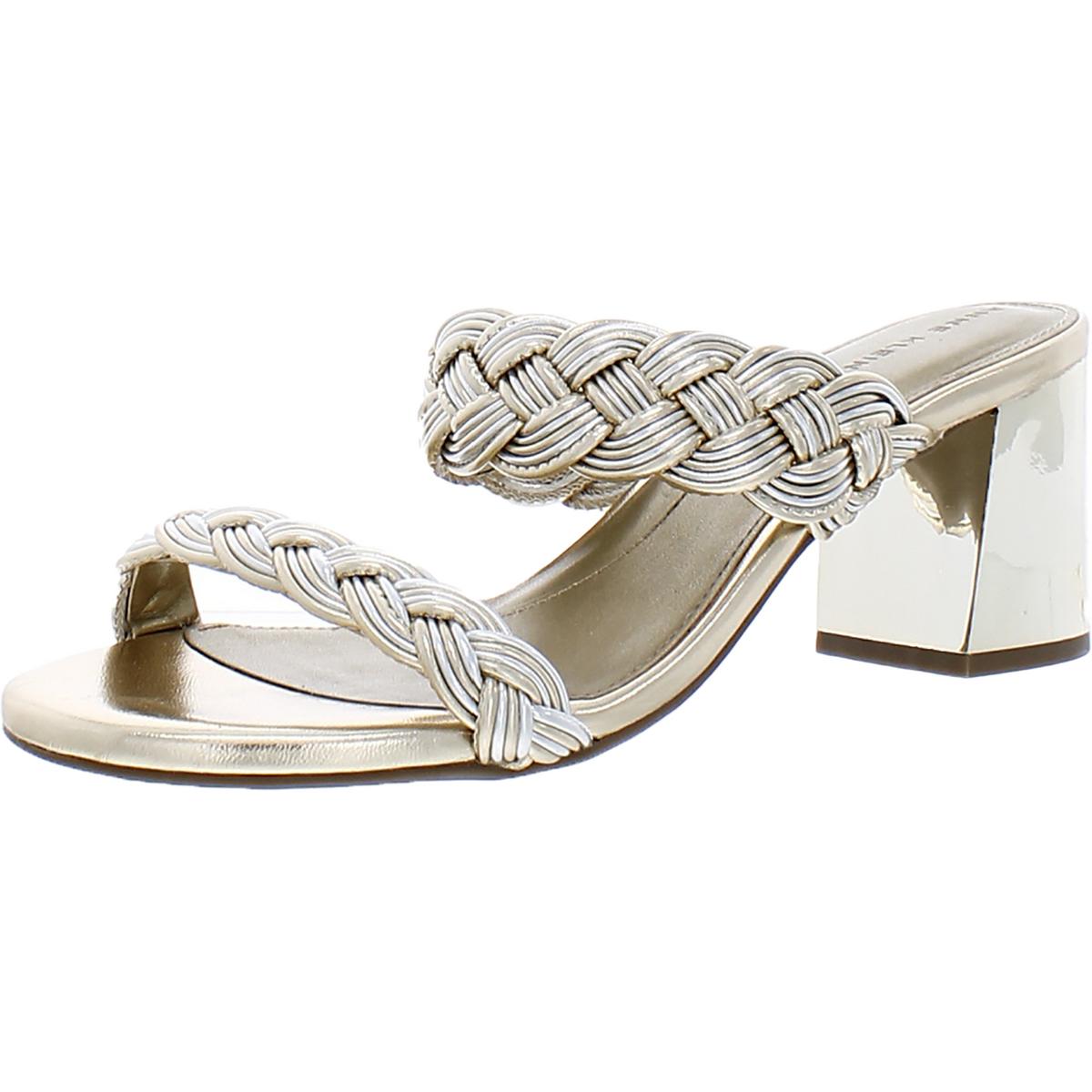 Reggie Faux Leather Slip-On Slide Sandals