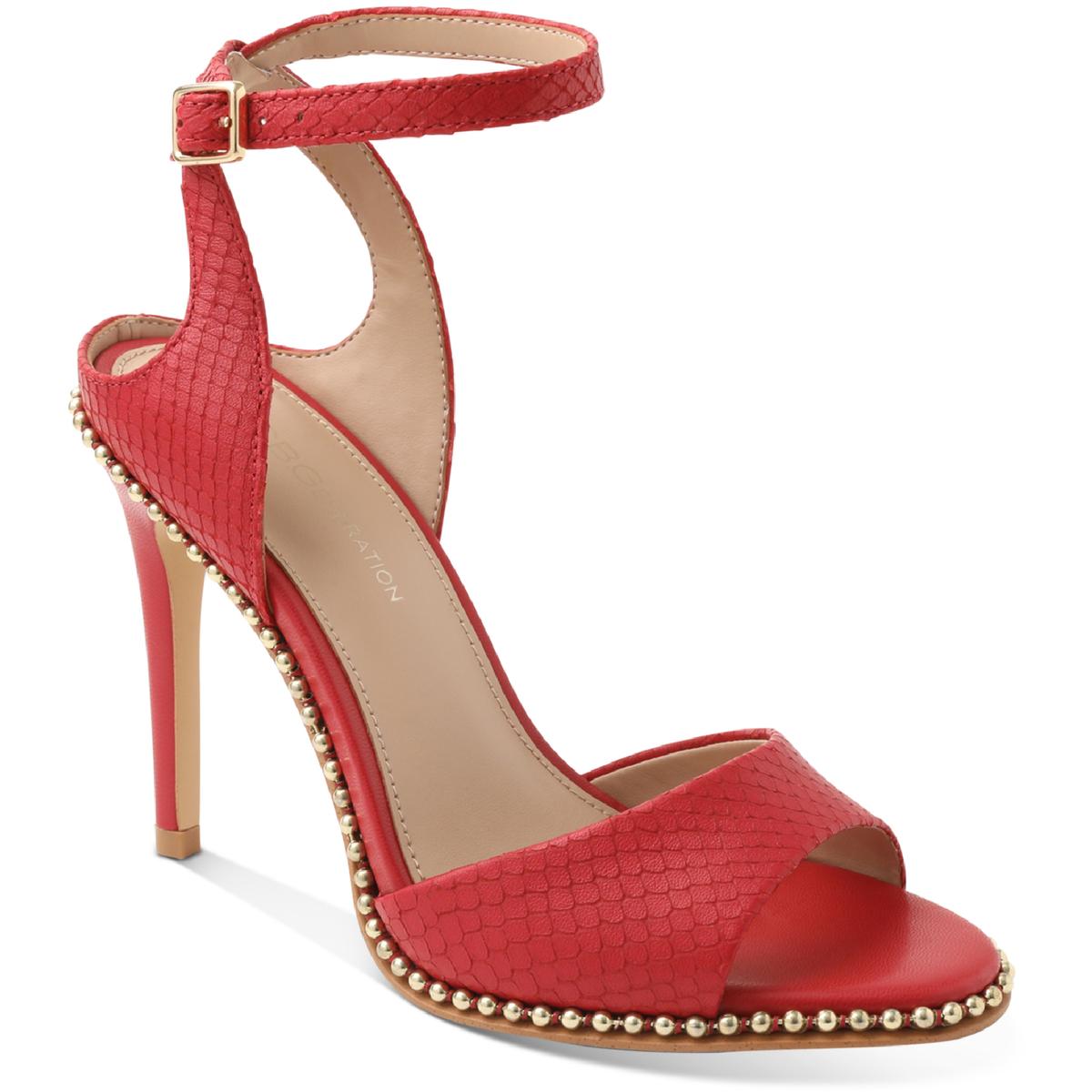 Jaxina Leather Open Toe Heel Sandals