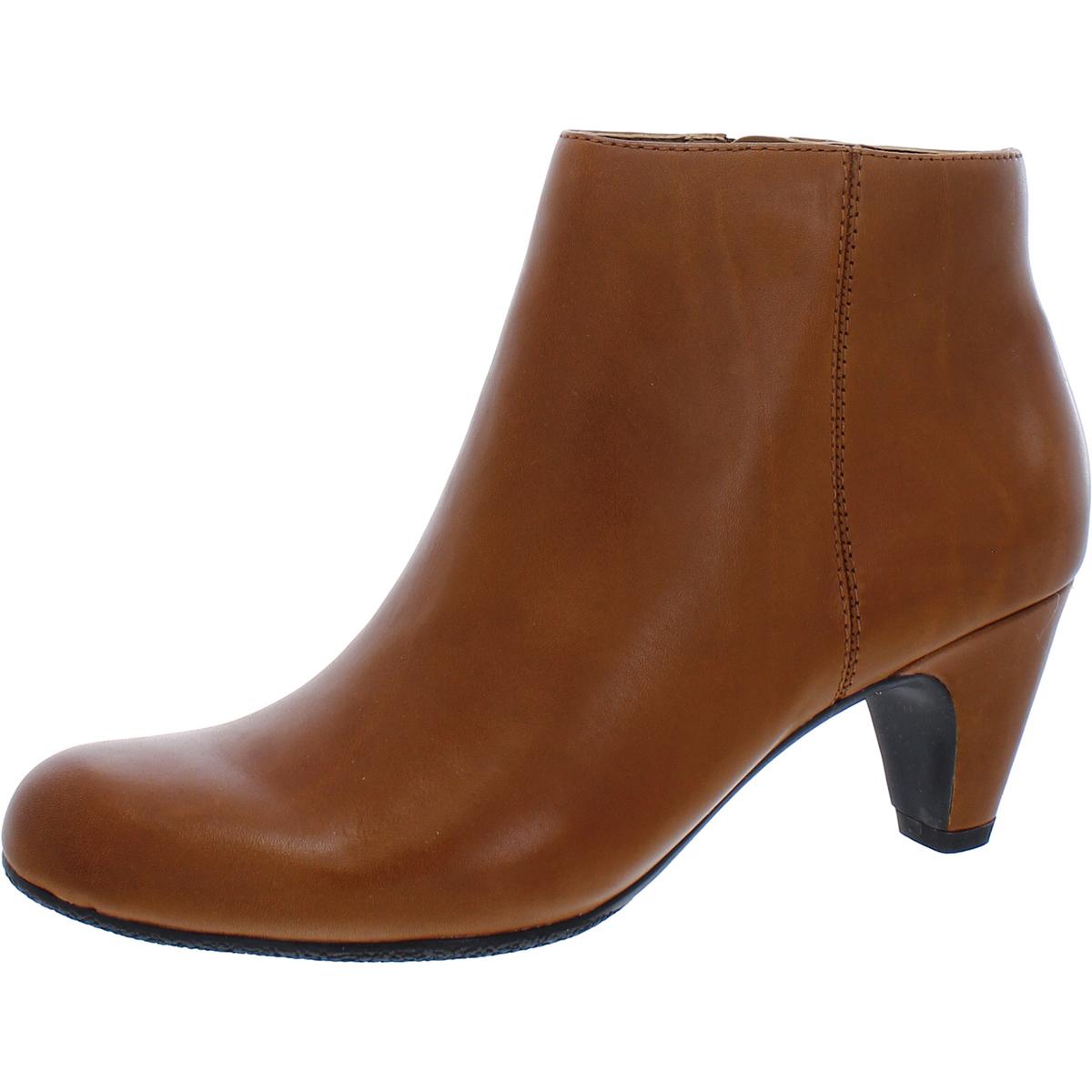 MIchelle Leather Heeled Ankle Boots