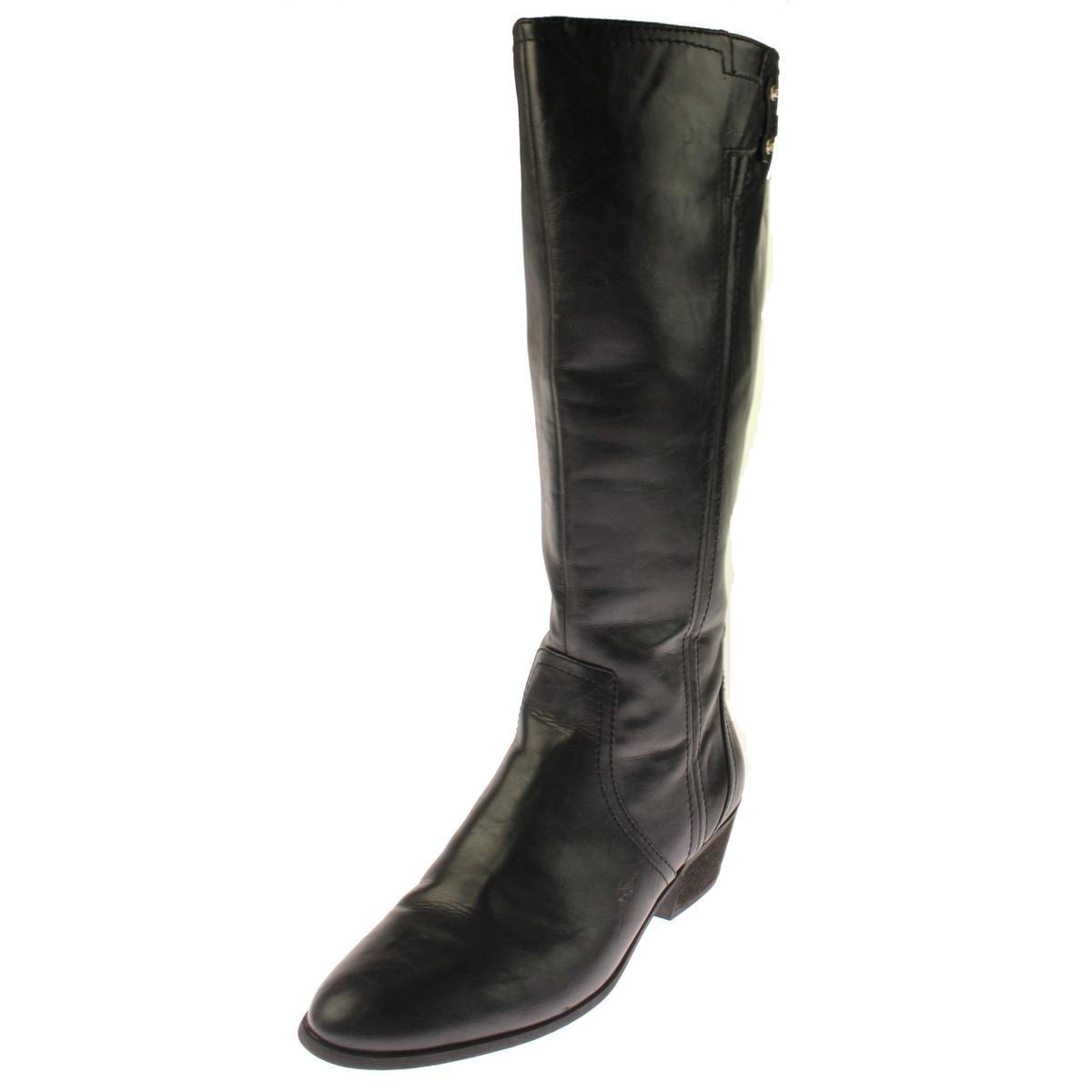 Brilliance Wide Calf Faux Leather Riding Boots