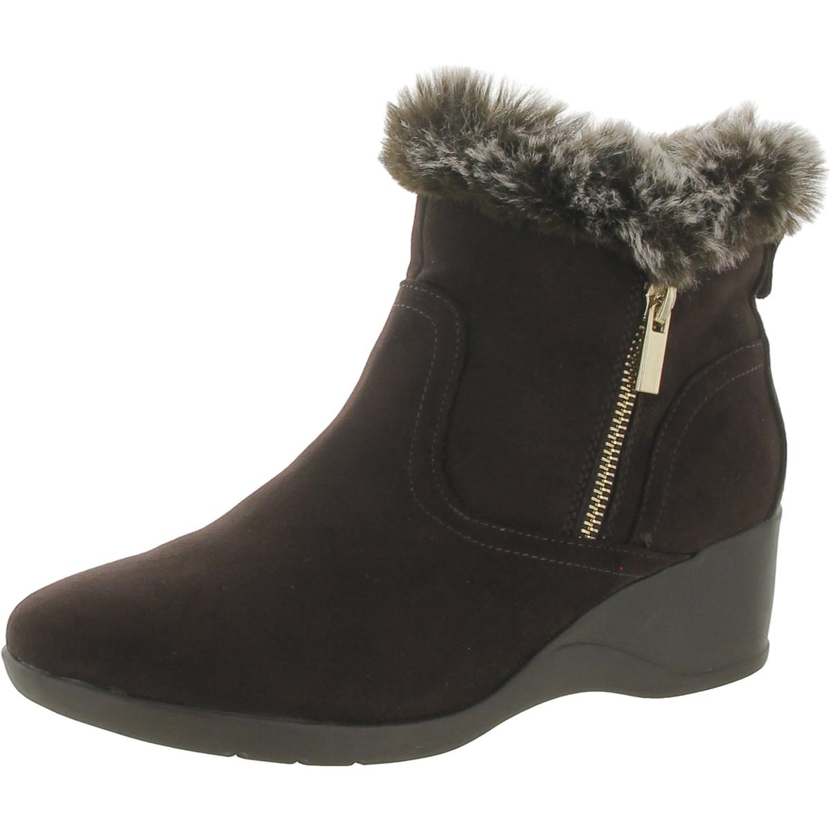 Carleen Faux Suede Ankle Boots