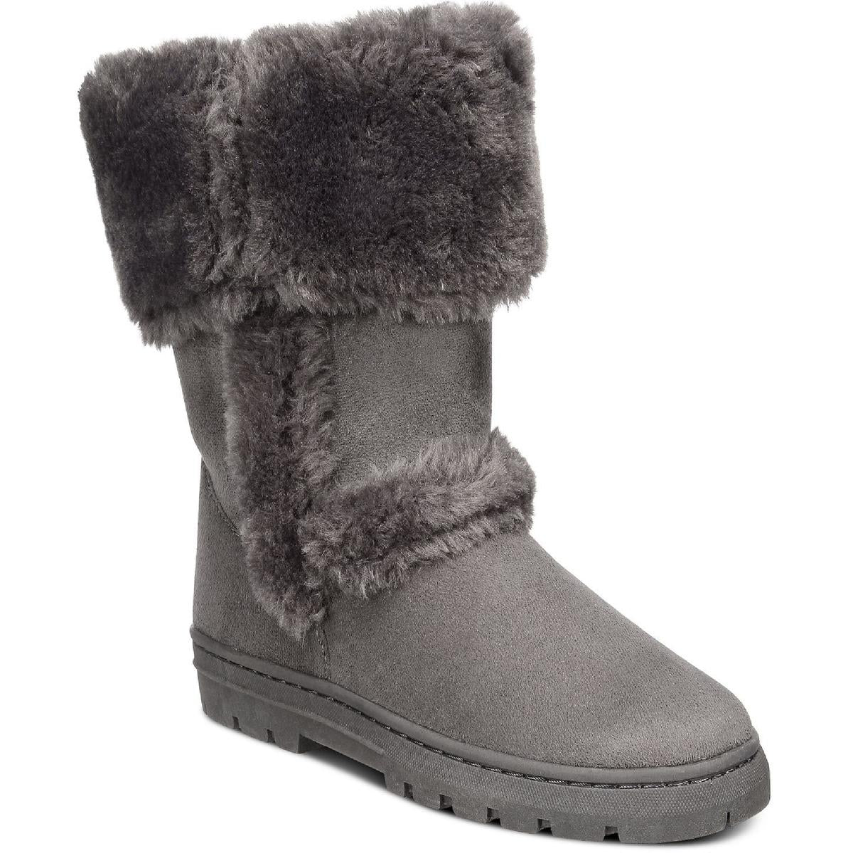 Witty Fold-Over Faux Fur Casual Boots