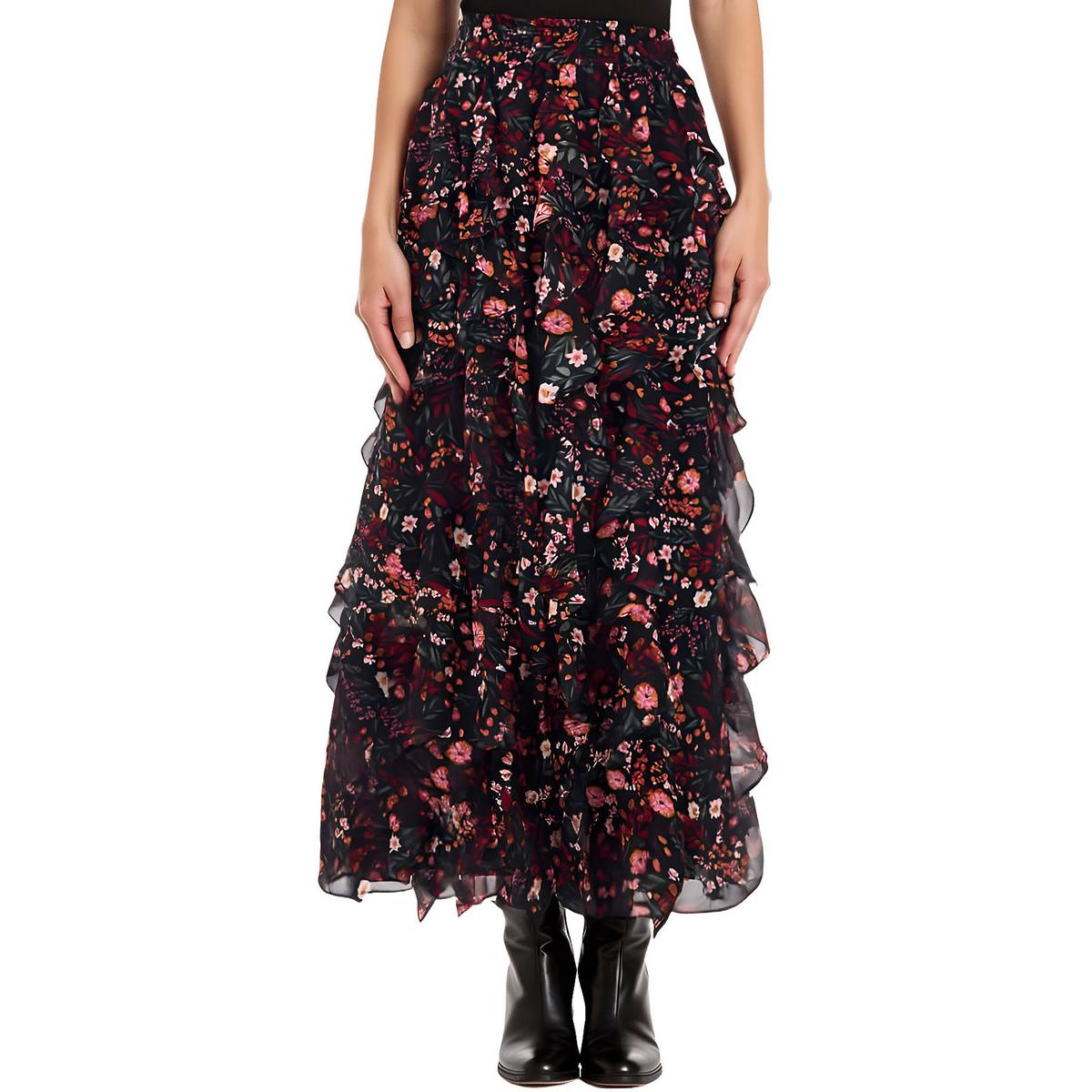 Floral Print Maxi Skirt