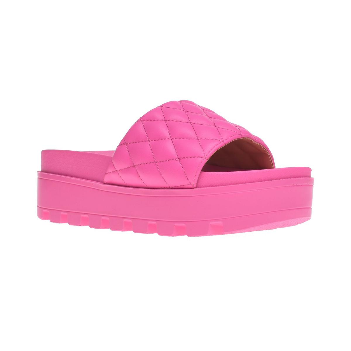 Elevated Faux Leather Platform Sandals