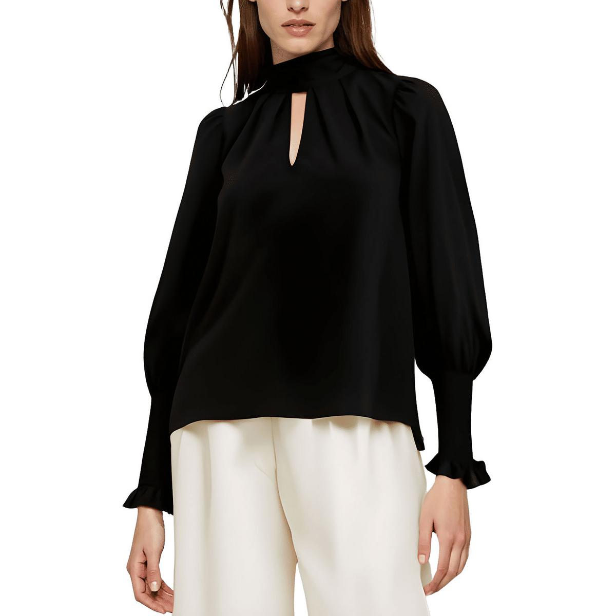 Cut-Out Chiffon Blouse