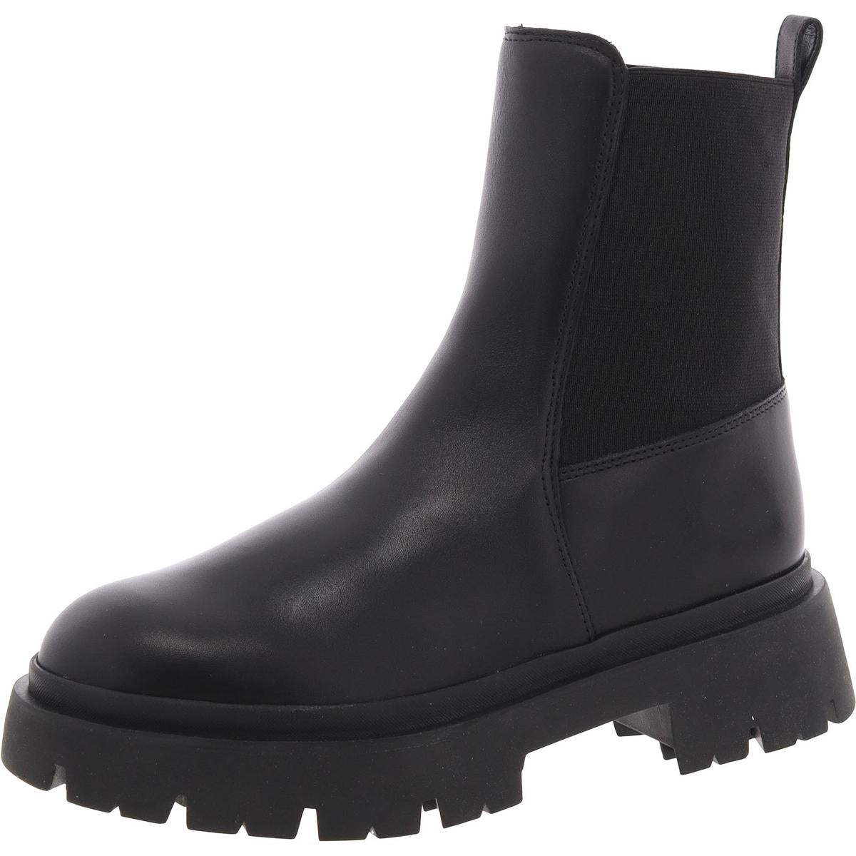 Stretch Leather Booties