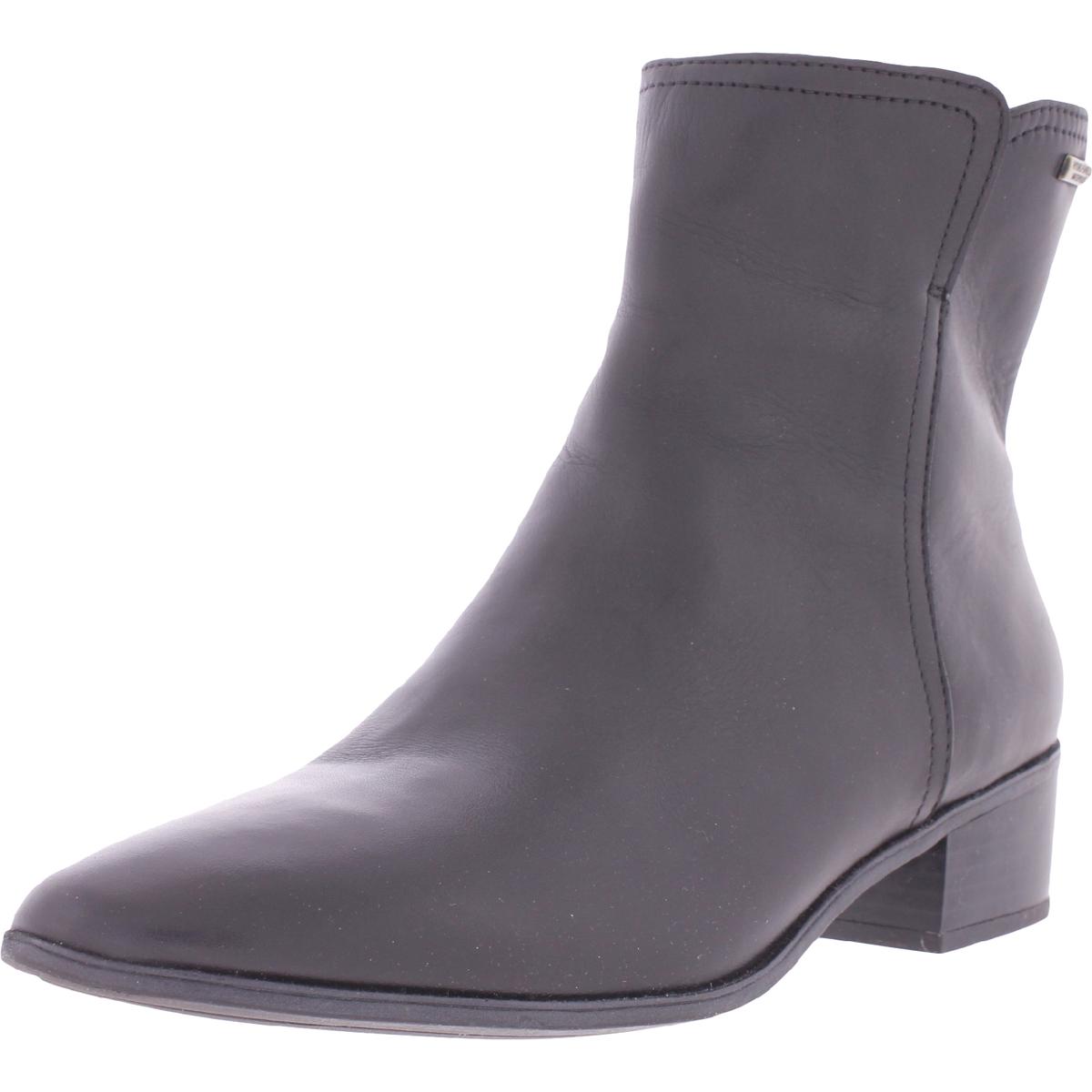 Geovana Leather Waterproof Ankle Boots
