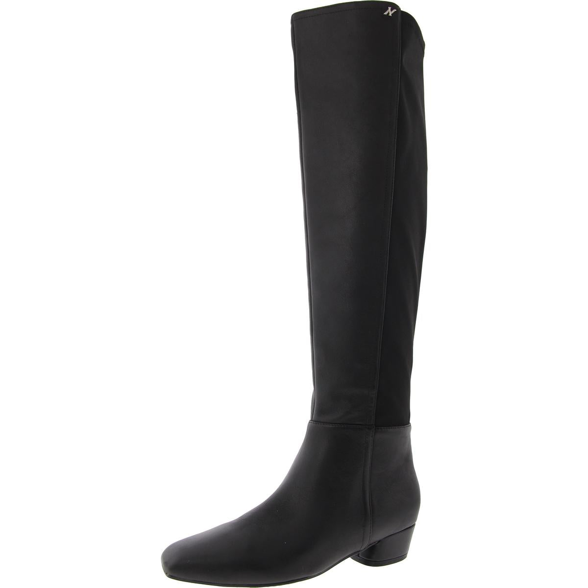 Reese Leather Square Toe Over-The-Knee Boots